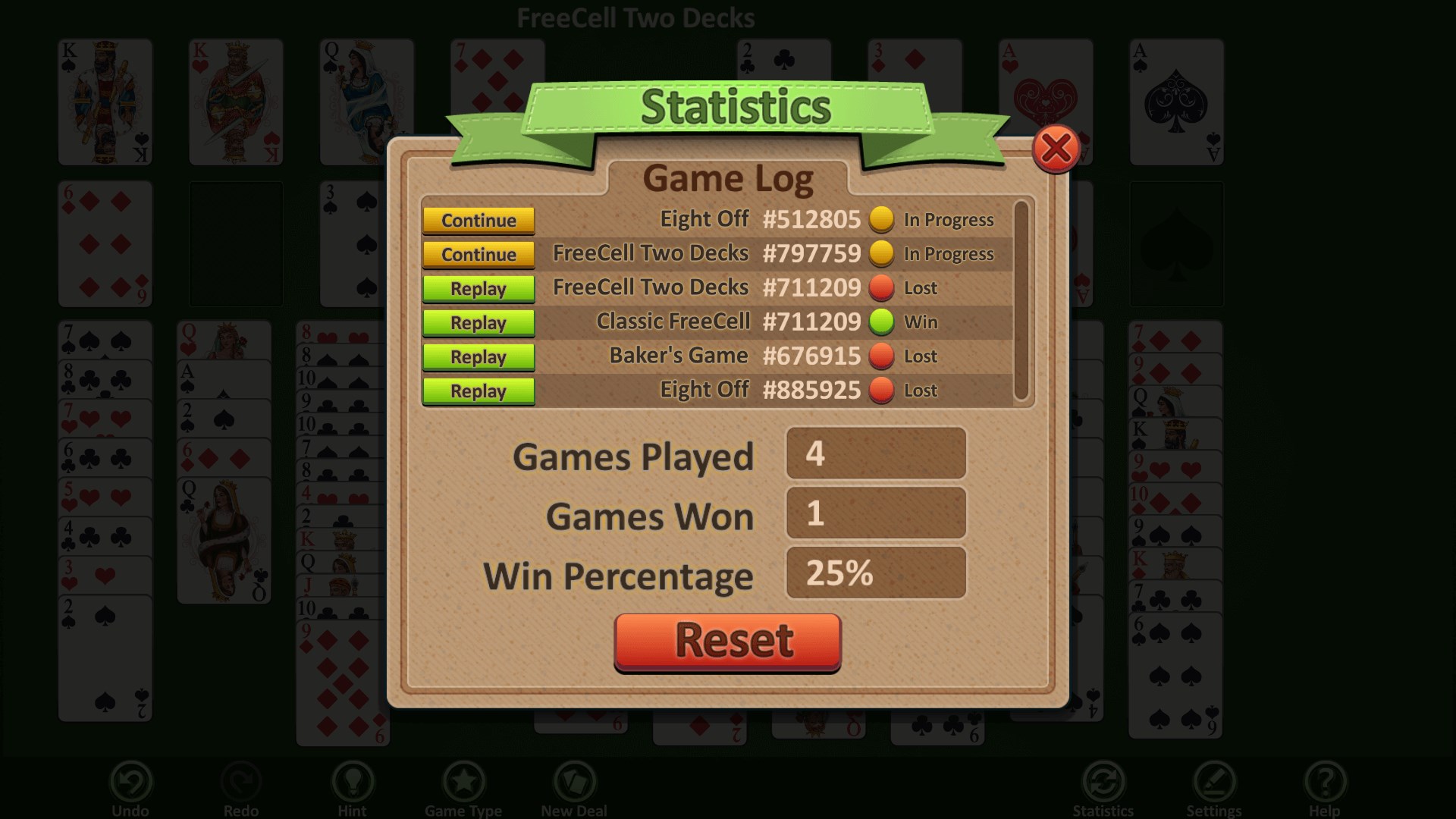 Simple FreeCell screenshot