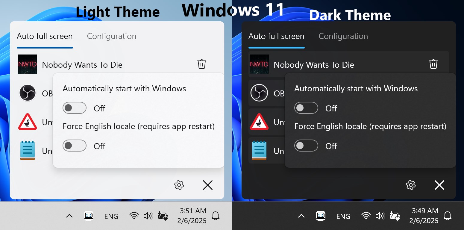 Force Full Screen Screenshot