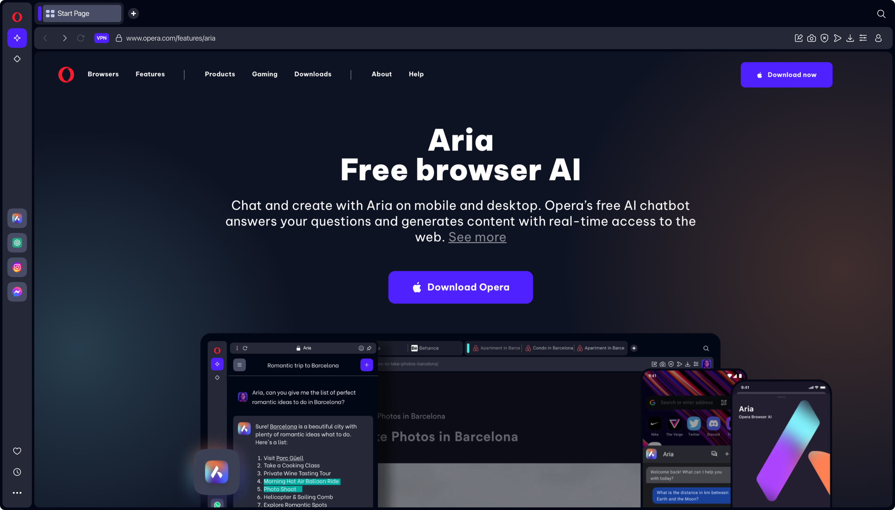 Opera Browser screenshot