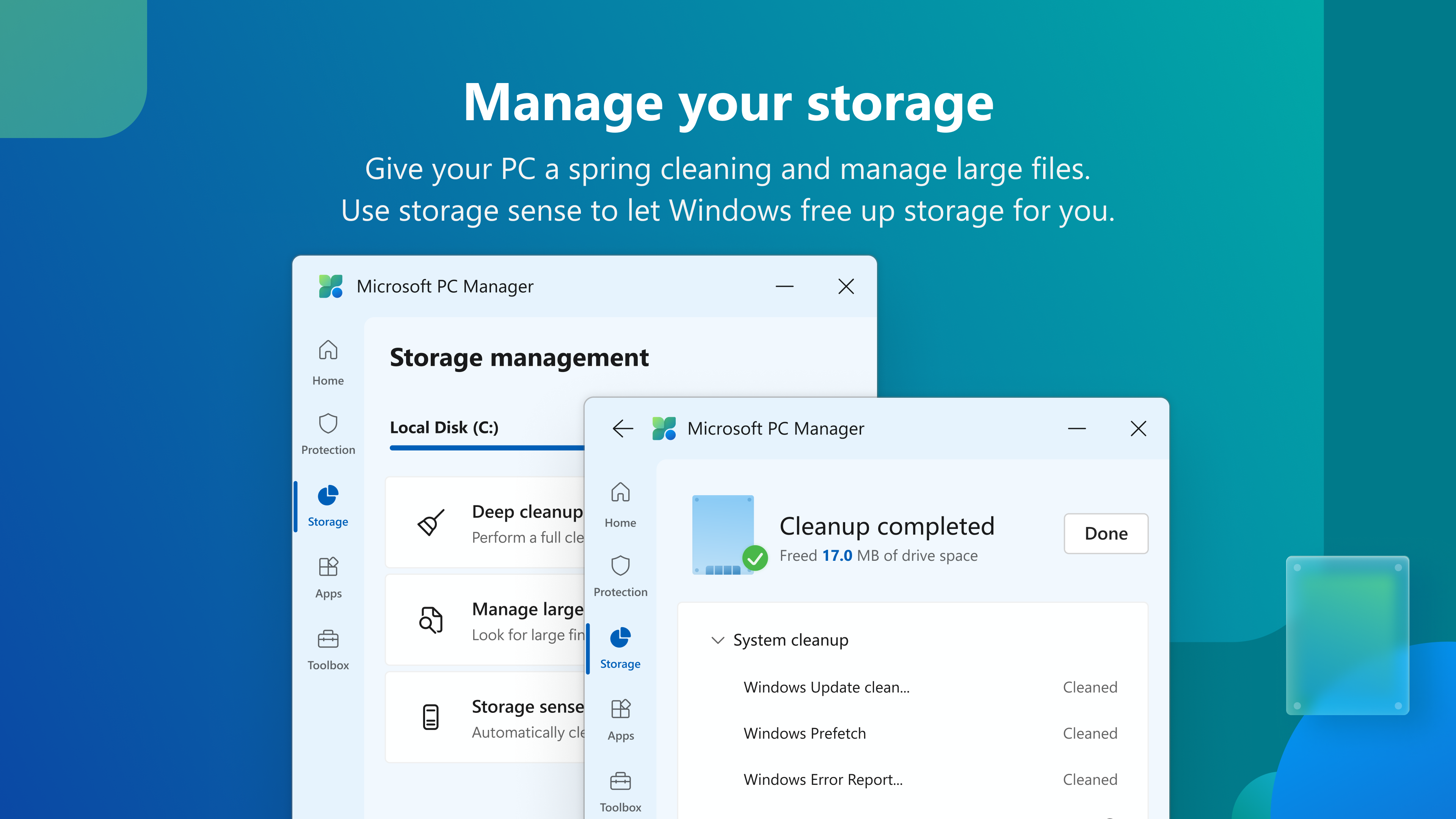 Microsoft PC Manager screenshot