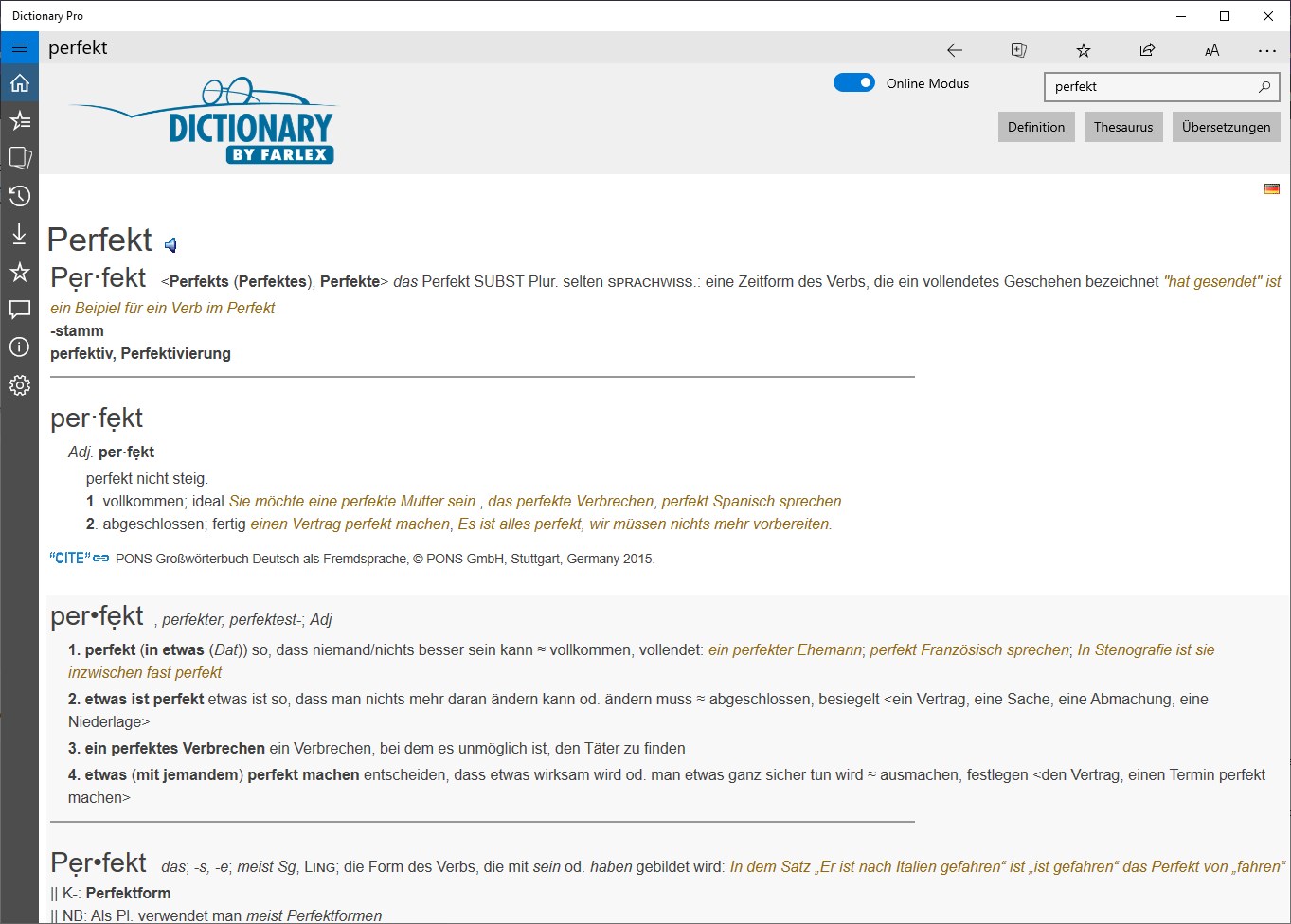 Dictionary Pro by Farlex Screenshot