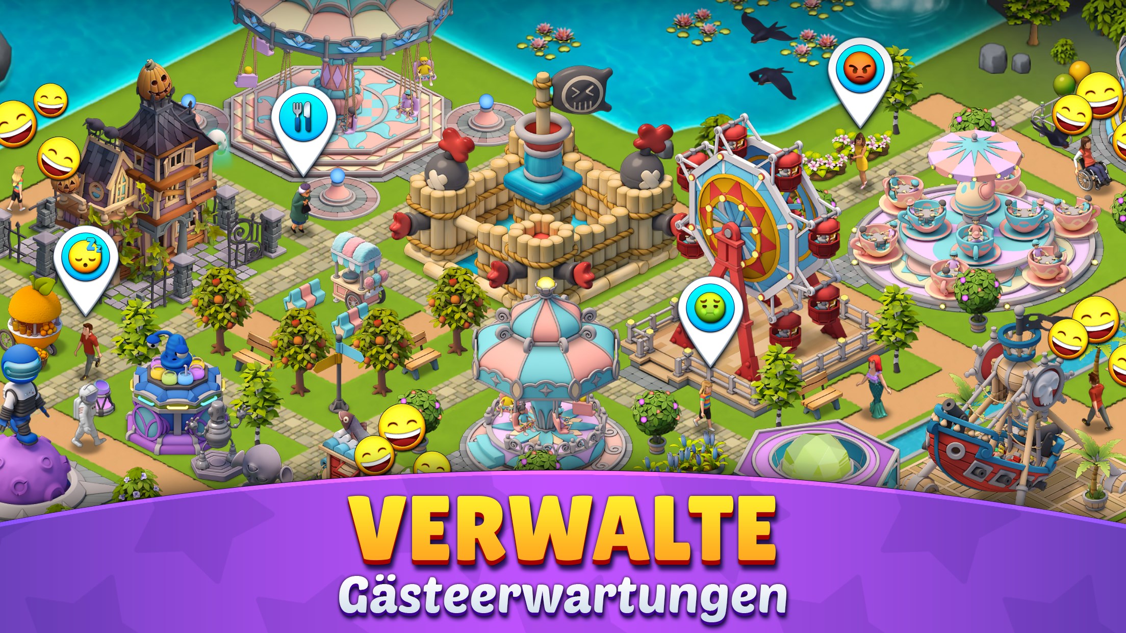Roller Coaster Life: Theme Park Screenshot