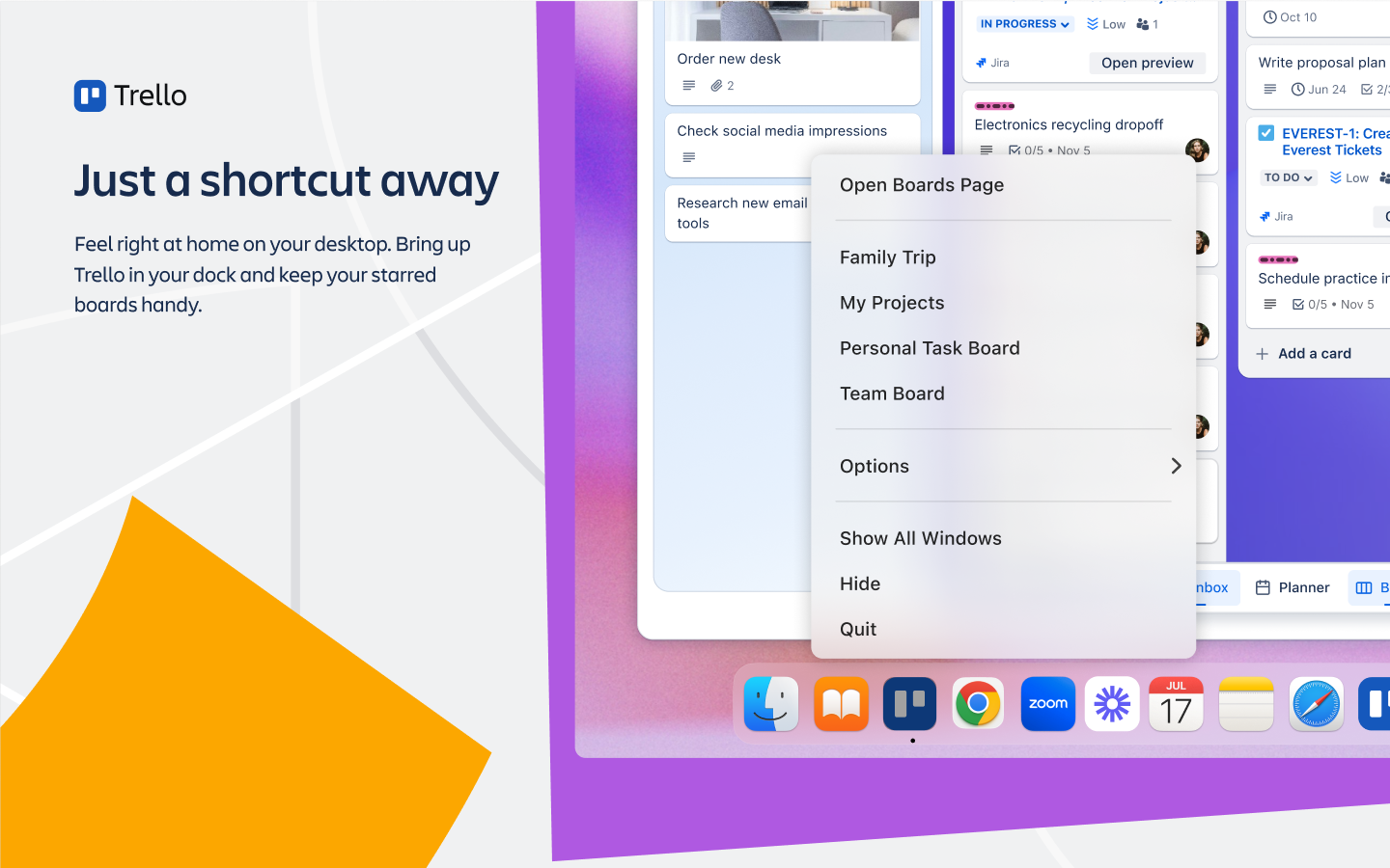 Captura de pantalla de Trello