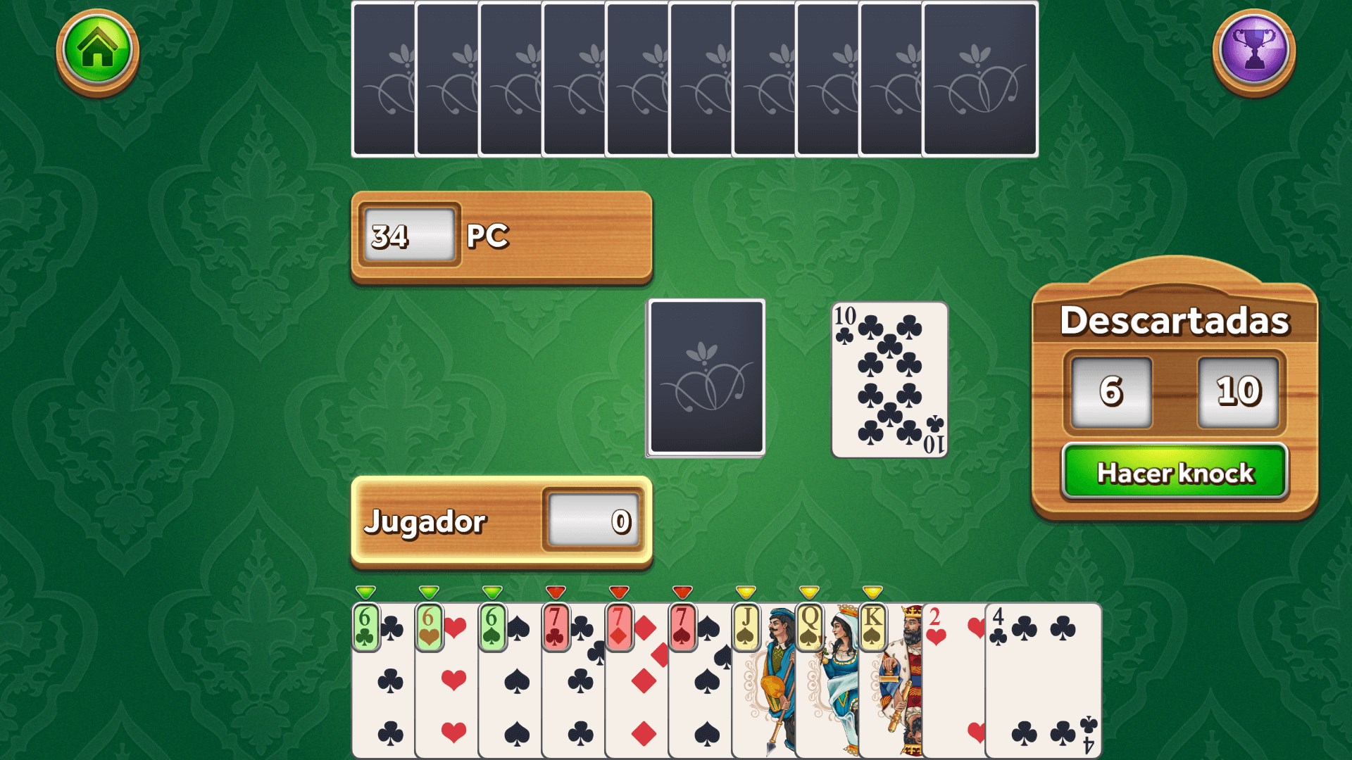 Captura de pantalla de Gin Rummy Deluxe