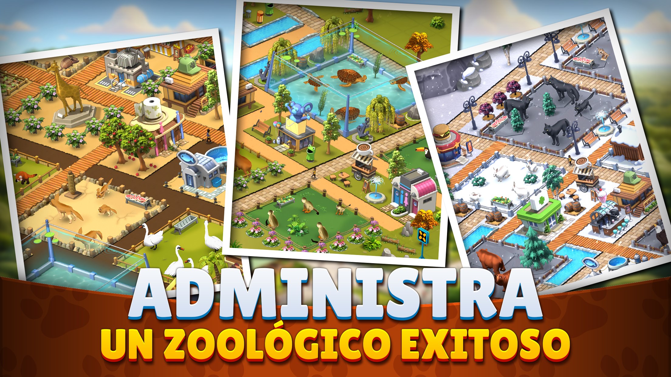 Captura de pantalla de Zoo Island: Animal Park Building