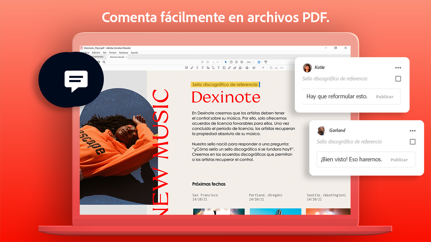 Captura de pantalla de Adobe Acrobat Reader DC