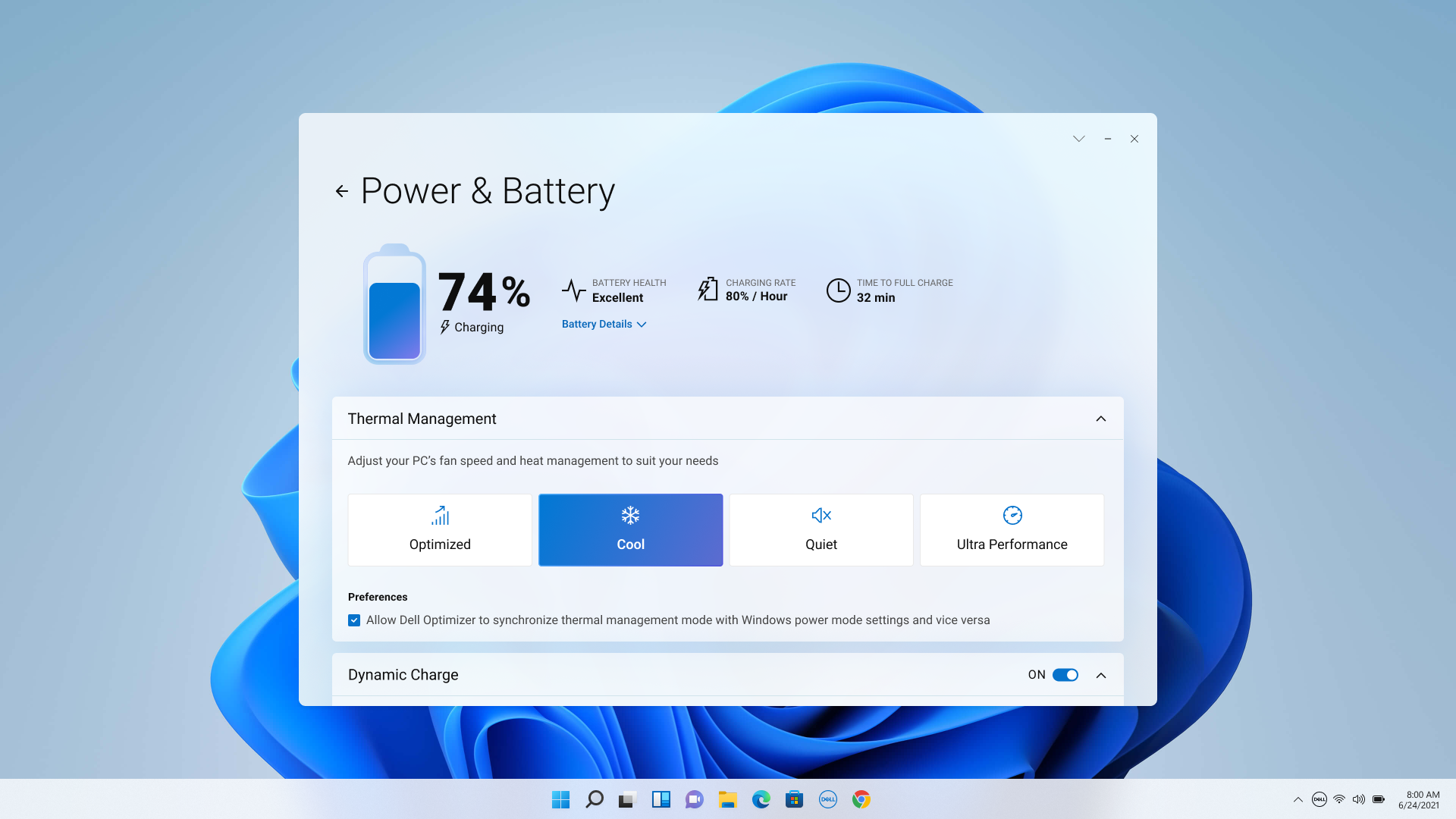 Dell Optimizer for Dell PCs screenshot