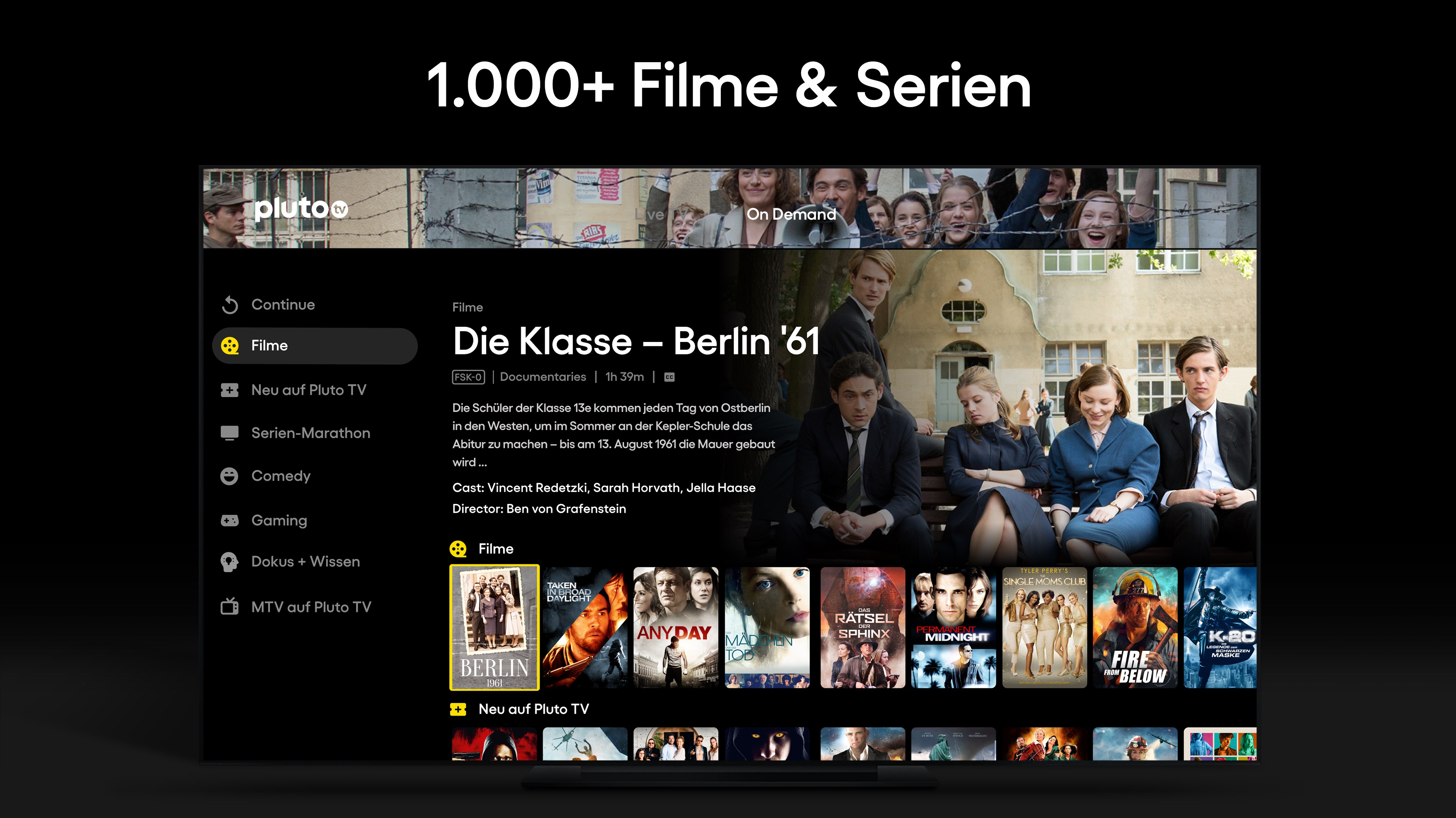 Pluto TV Screenshot