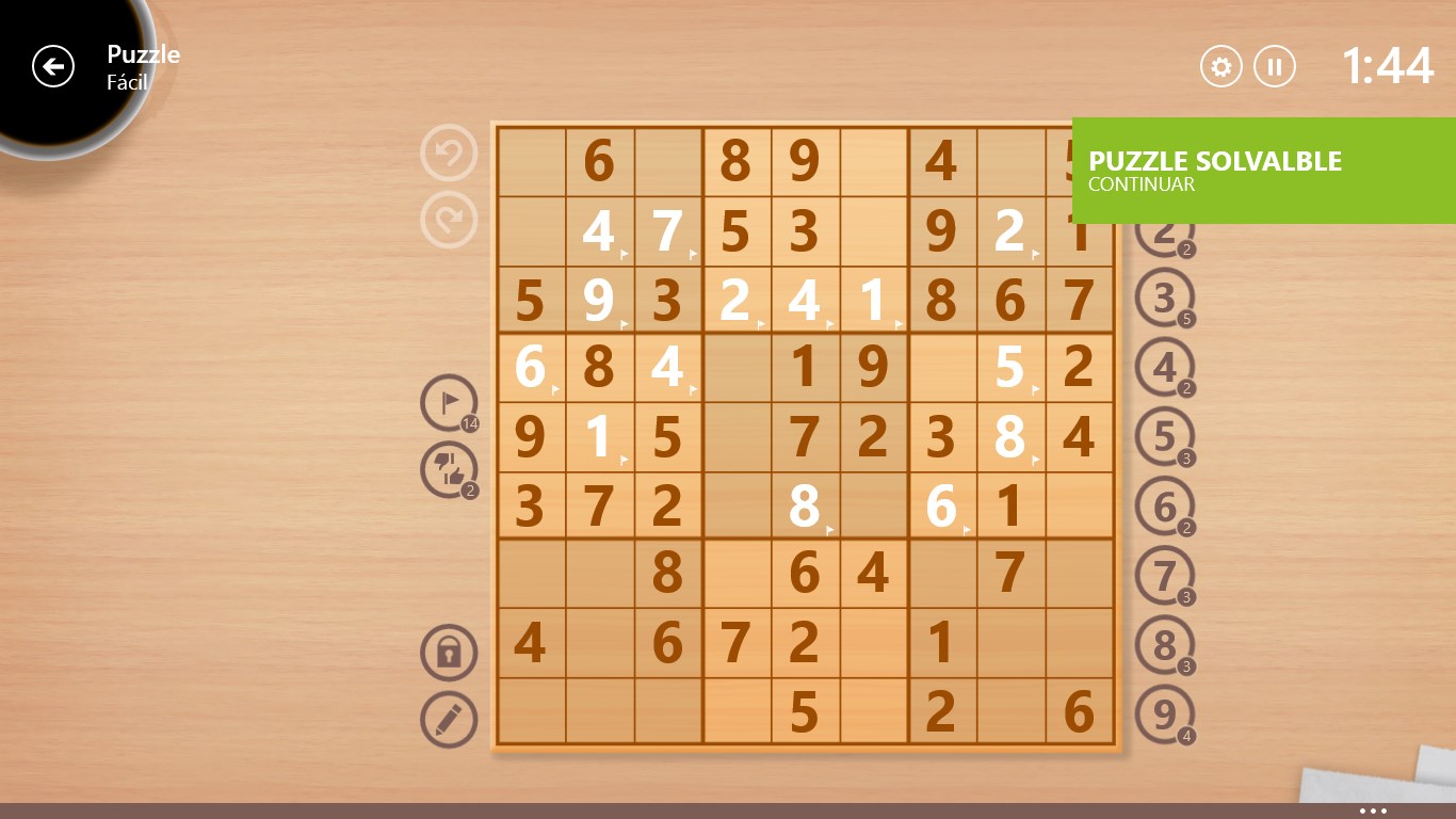 Captura de pantalla de Sudoku Free