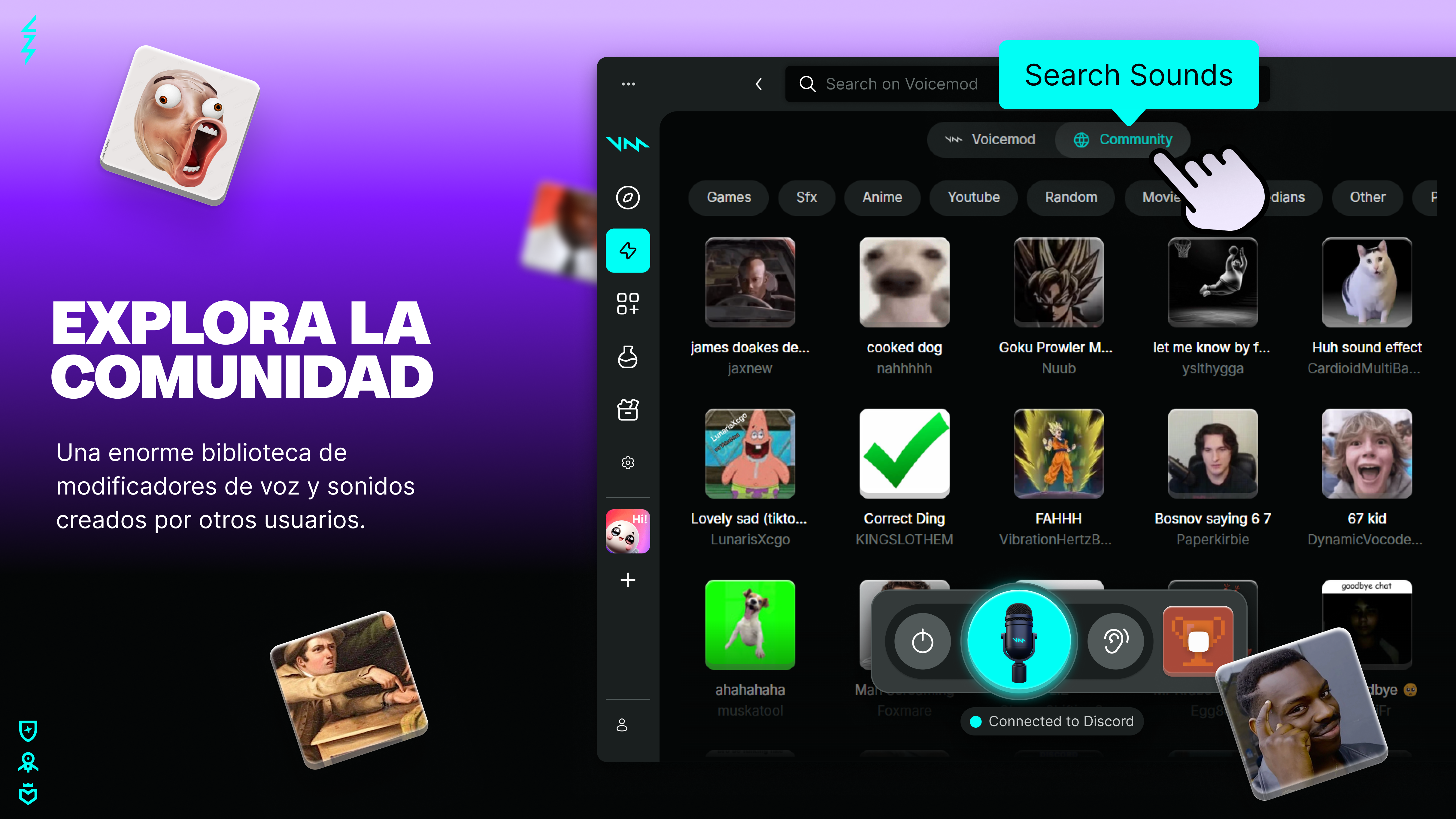 Captura de pantalla de Voicemod