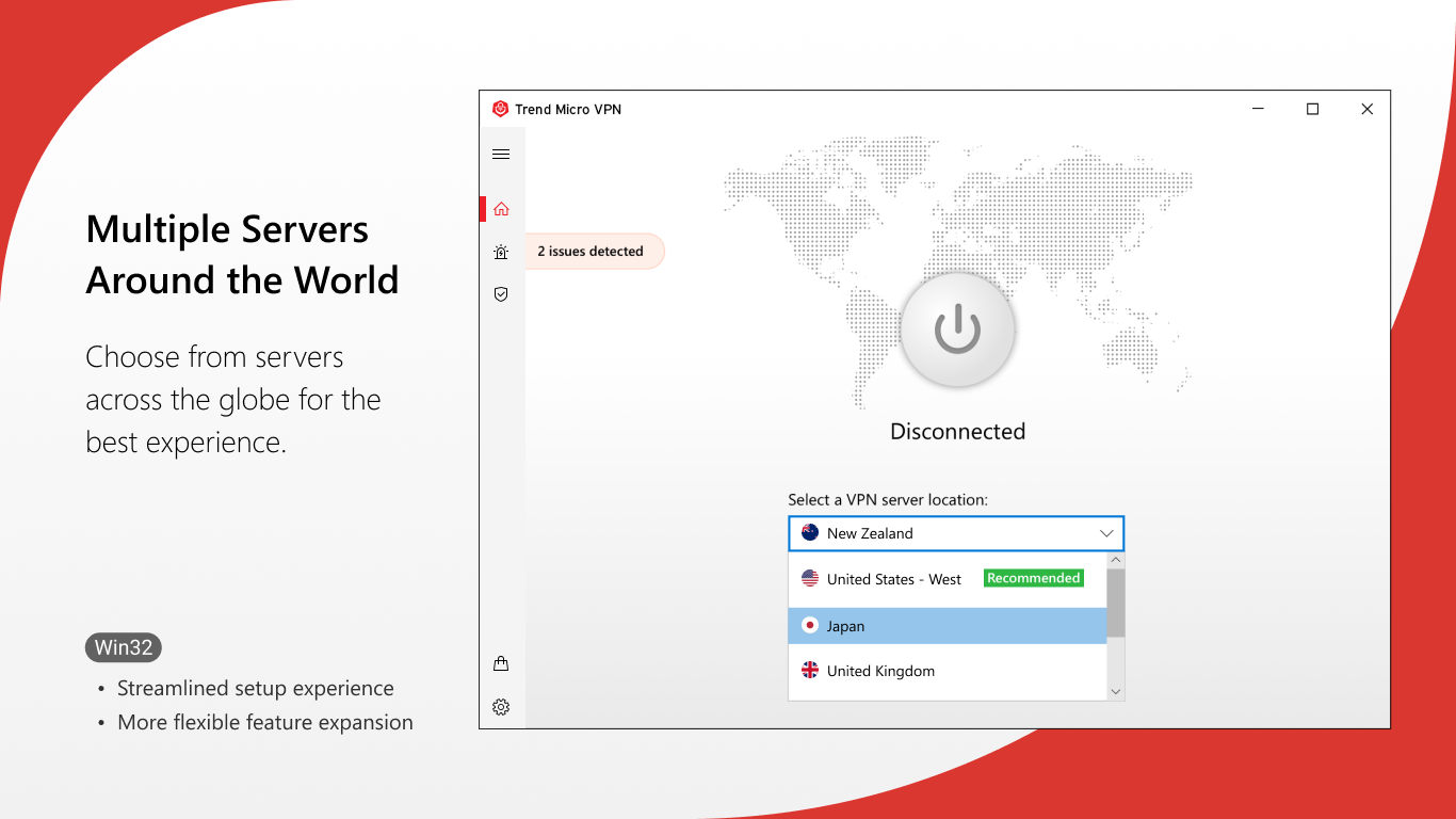 Trend Micro VPN- Safer VPN Screenshot