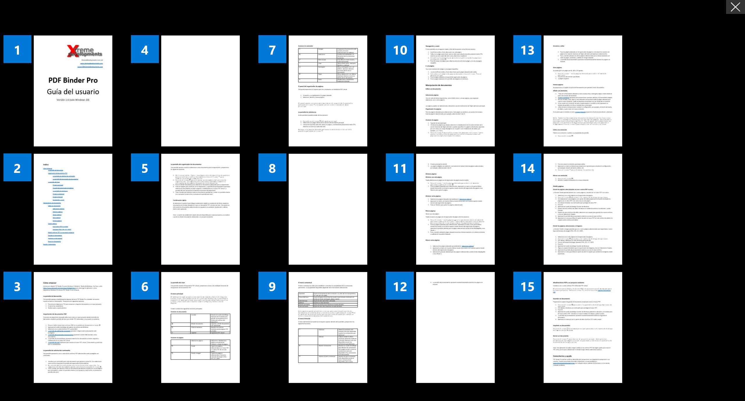Captura de pantalla de PDF Binder Pro