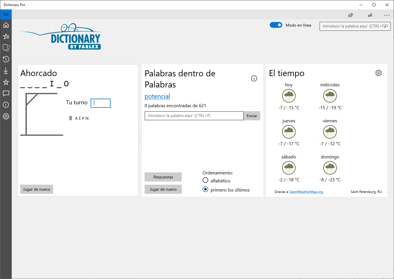 Captura de pantalla de Dictionary Pro by Farlex