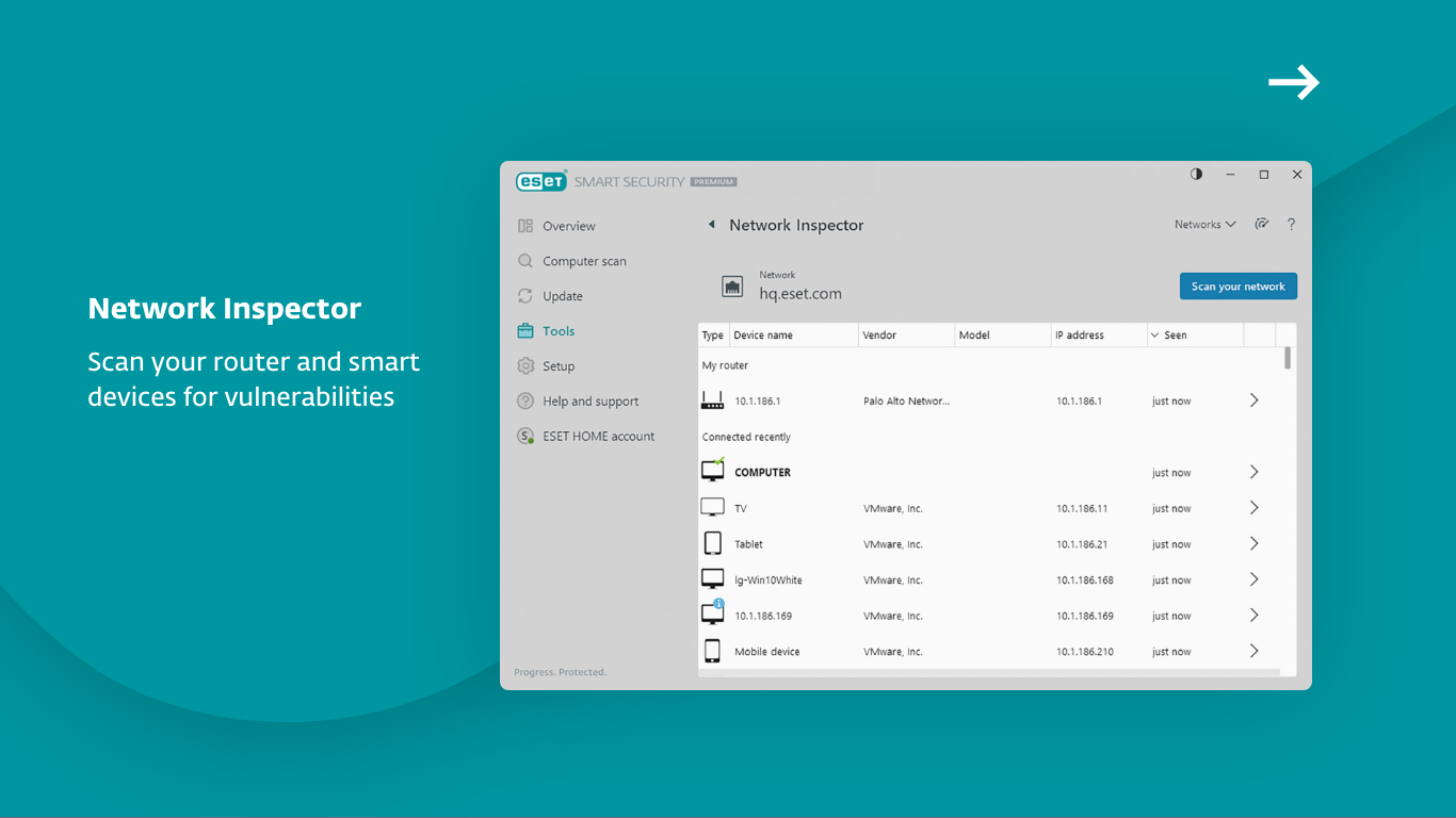 Captura de pantalla de ESET HOME Security Premium