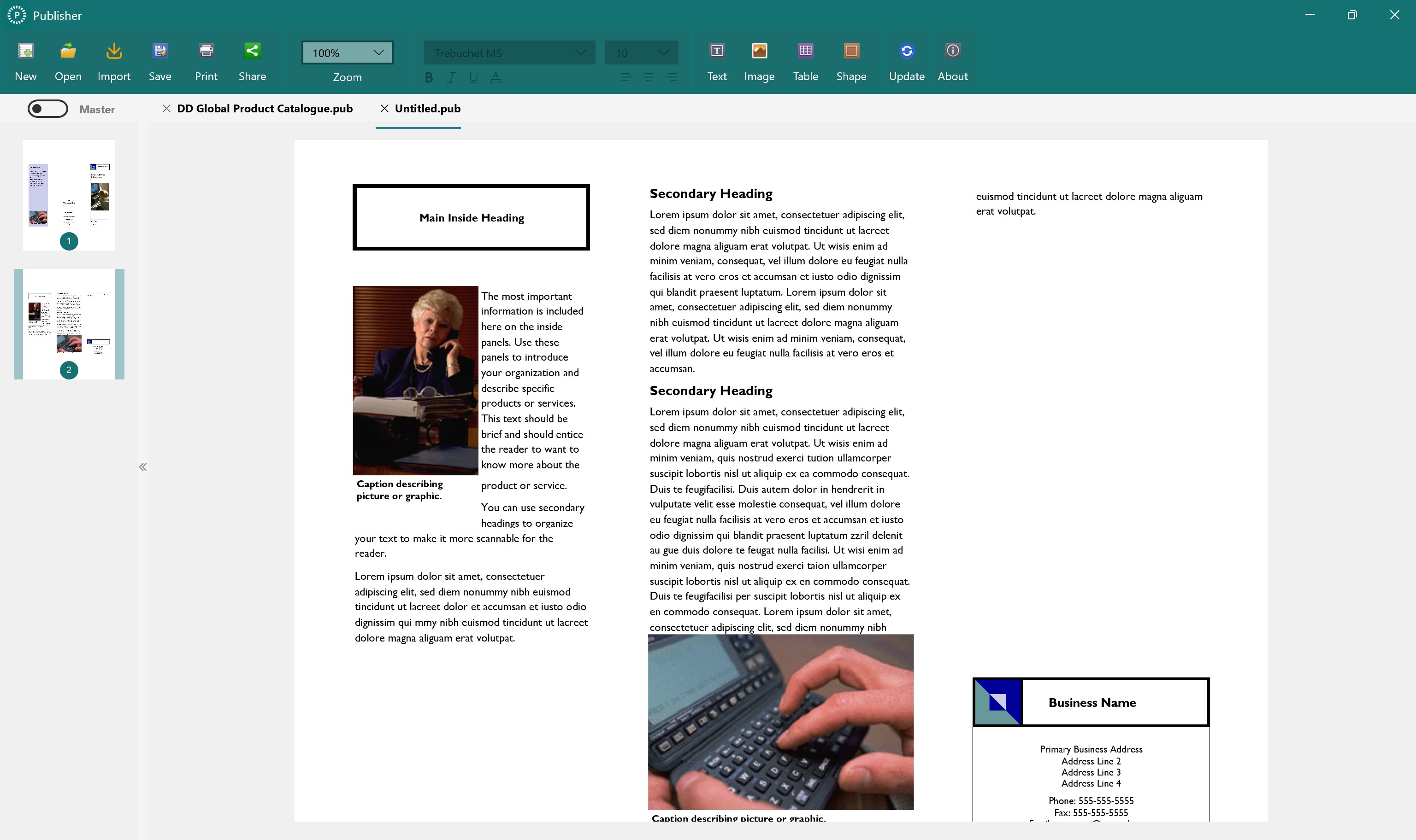 Publisher: for MS Publisher screenshot