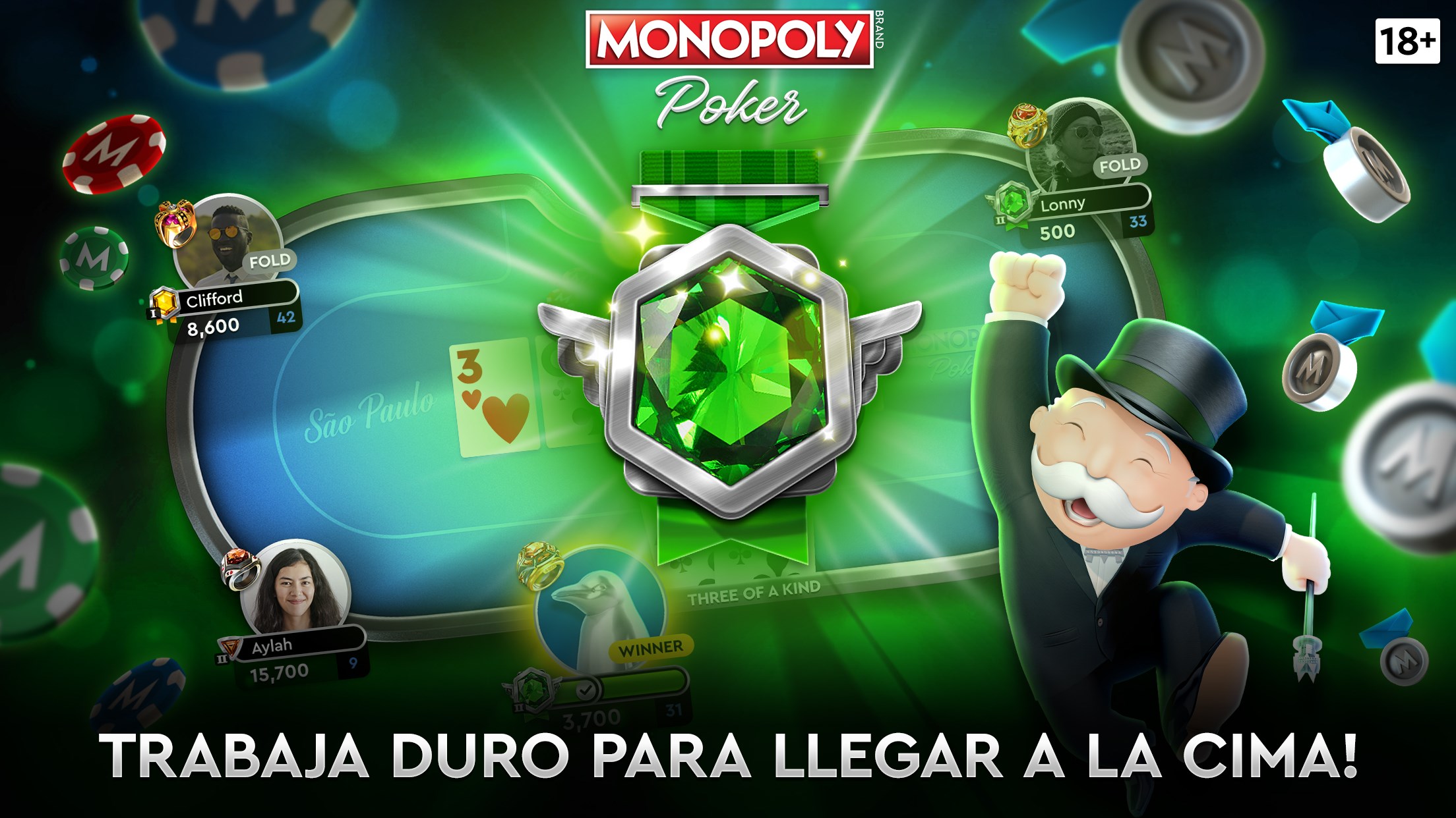 Captura de pantalla de MONOPOLY Poker