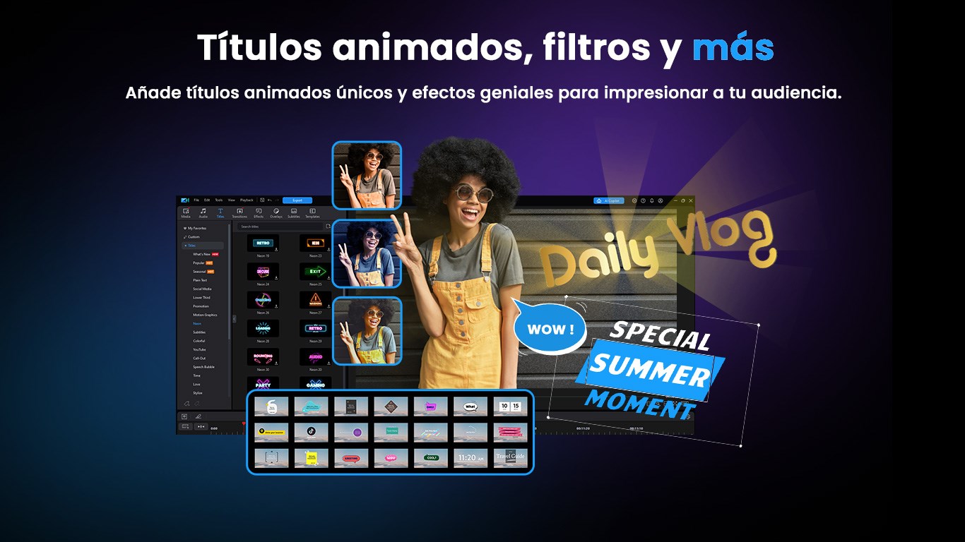 Captura de pantalla de PowerDirector 2025 Ultimate: el editor de video y creador de películas definitivo