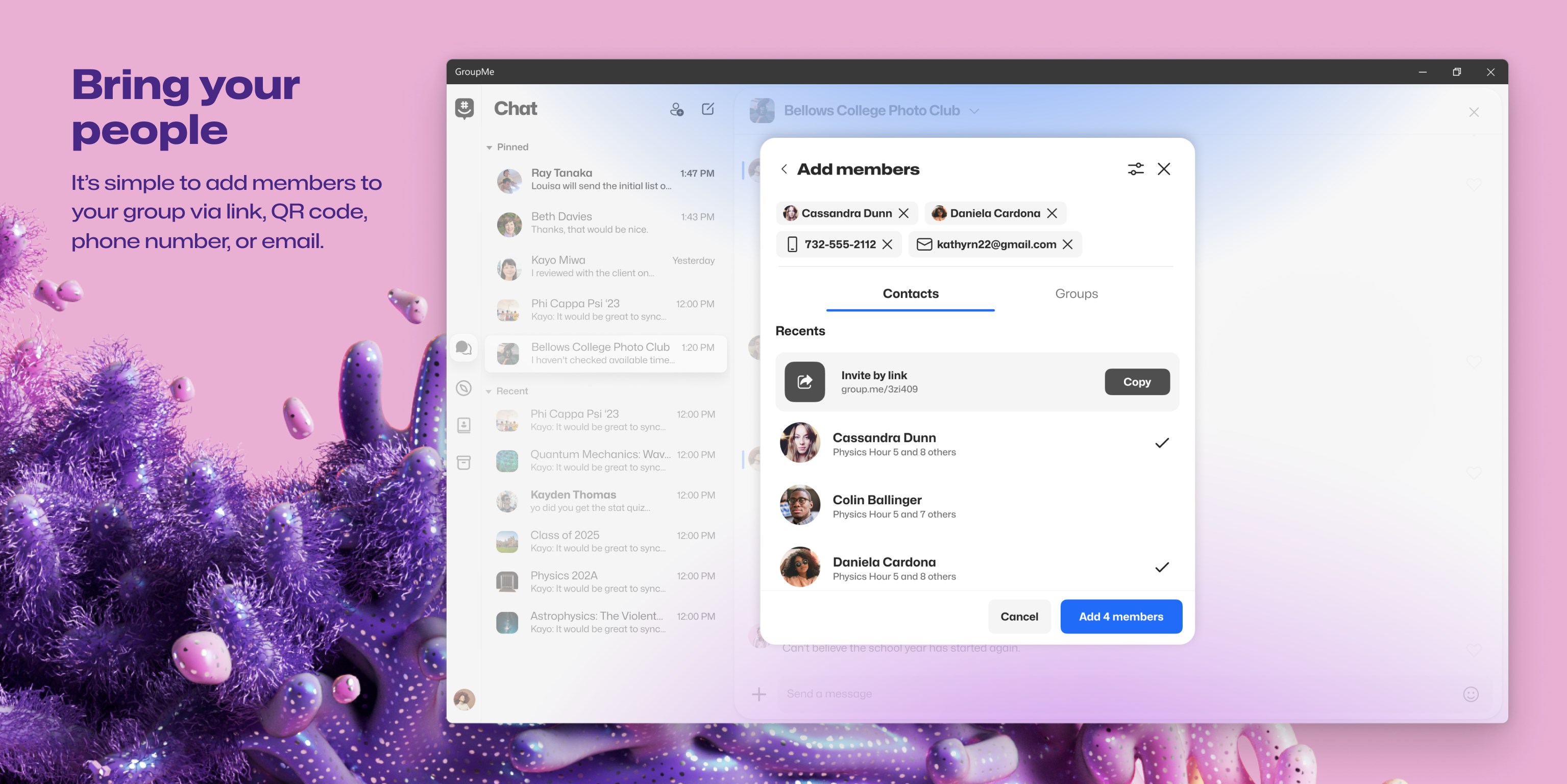 GroupMe screenshot