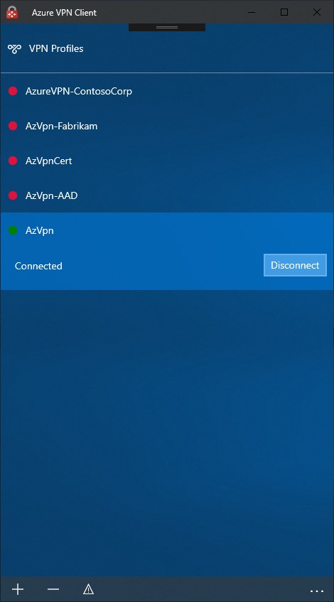 Azure-VPN-Client Screenshot