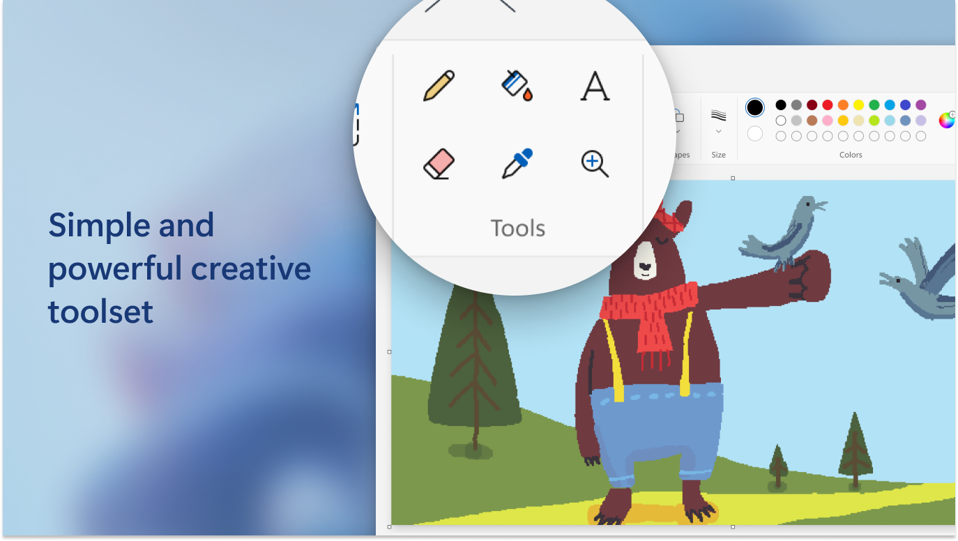 Captura de pantalla de Paint