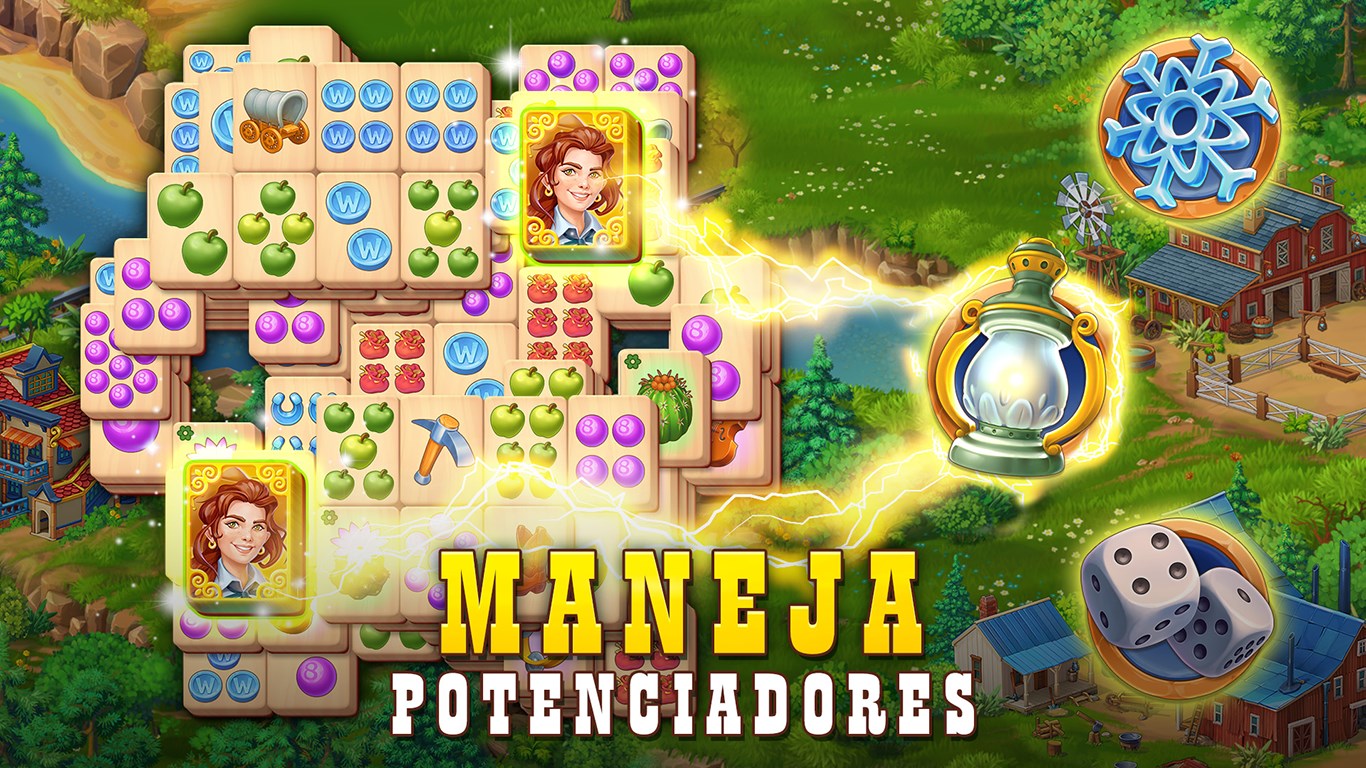 Captura de pantalla de Sheriff of Mahjong: une fichas, renueva la ciudad