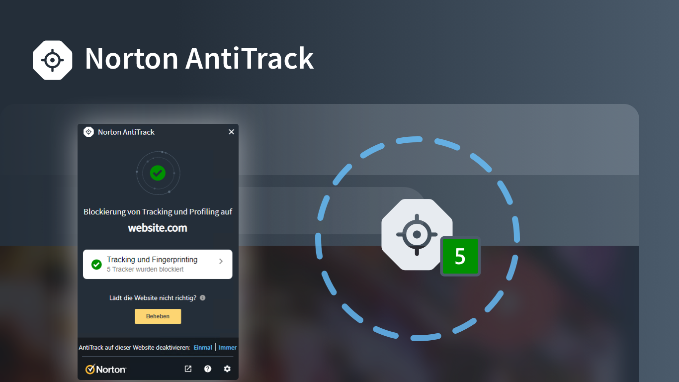 Norton AntiTrack Screenshot