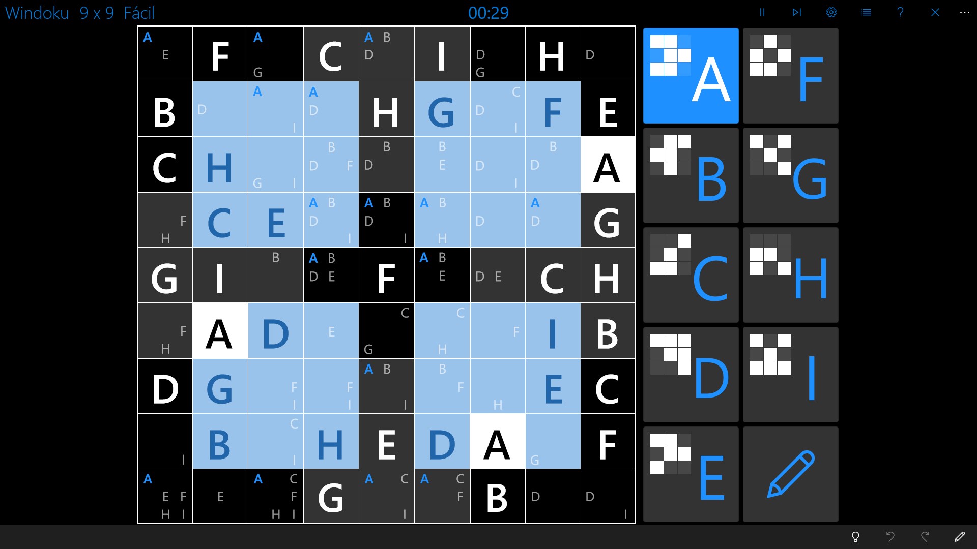 Captura de pantalla de Sudoku Central