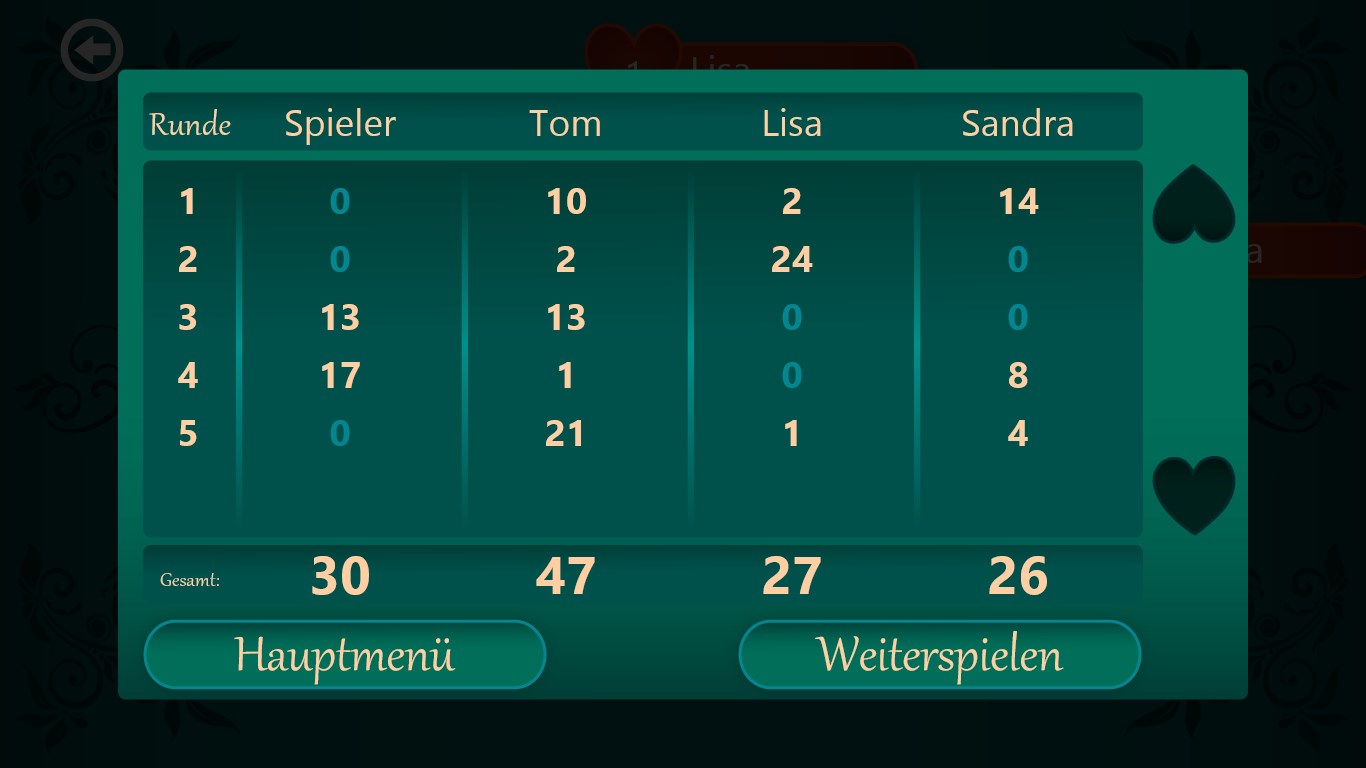Hearts Deluxe Screenshot