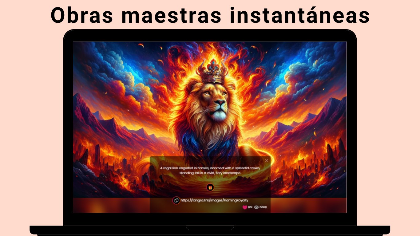 Captura de pantalla de Generador de Imágenes Tangra AI