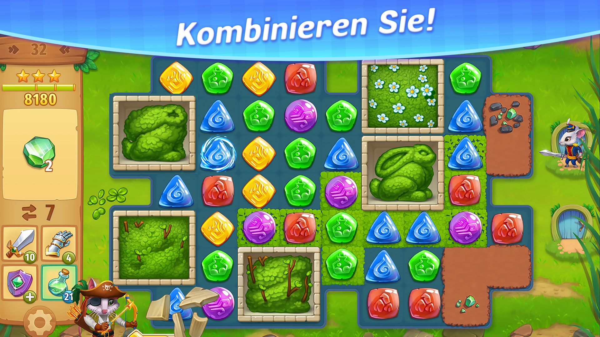 Strongblade - Match 3 Puzzle Game Screenshot