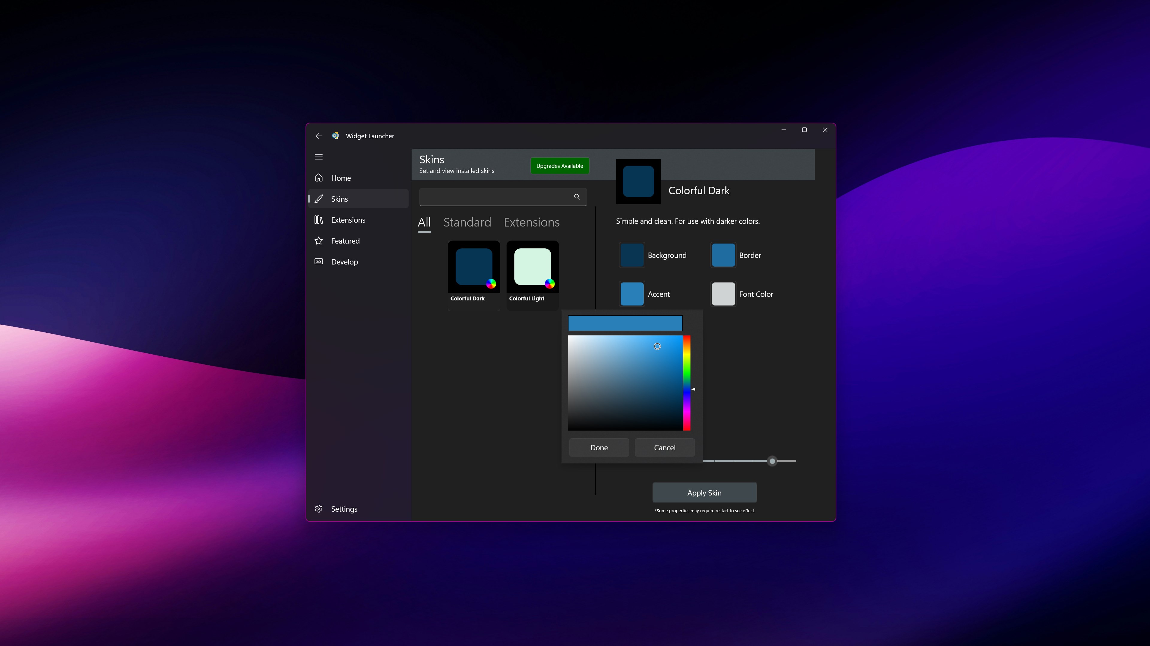 Widget Launcher Screenshot