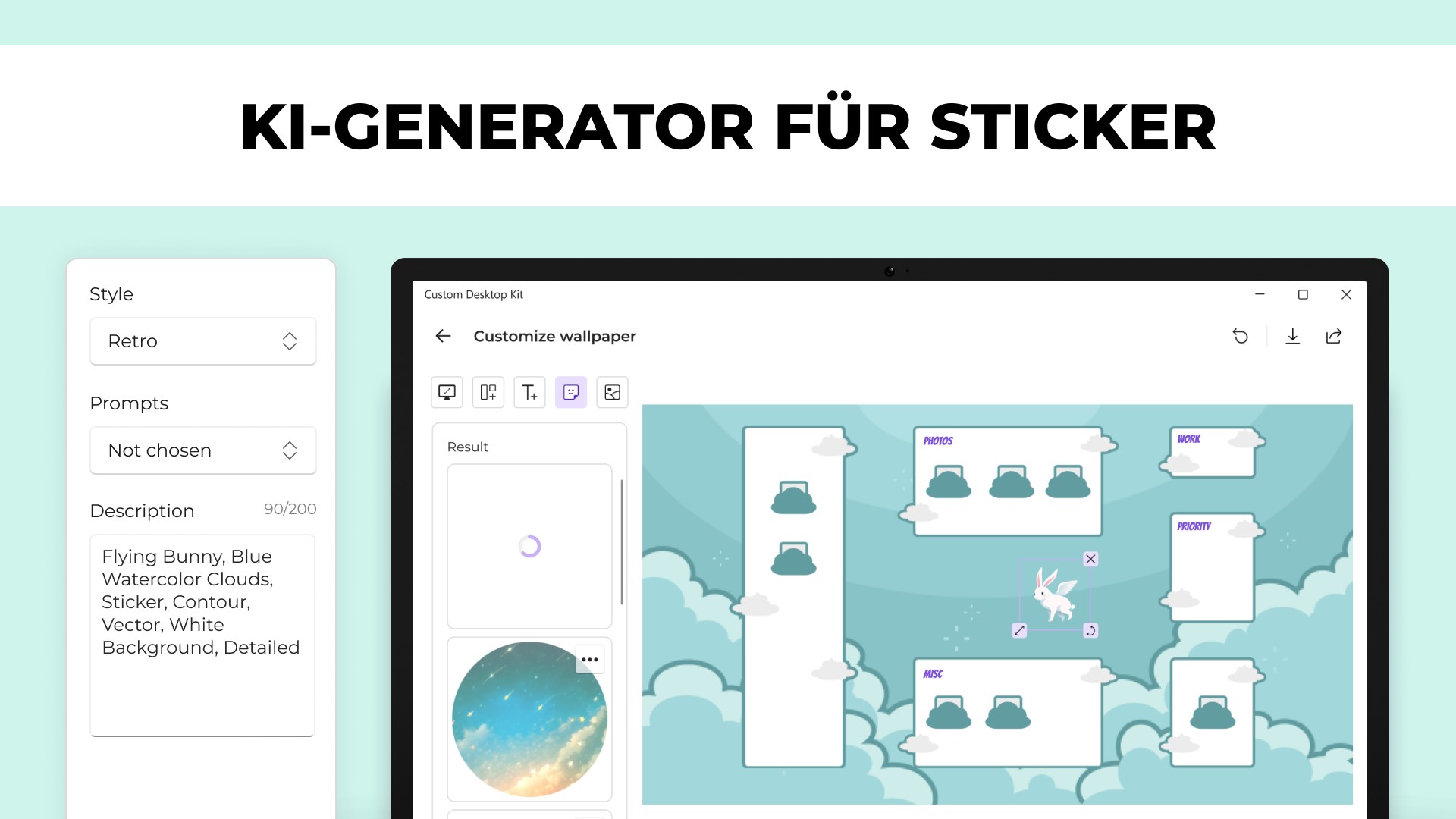 Desktop Hintergrundbilder - Cursor Anpassung Screenshot