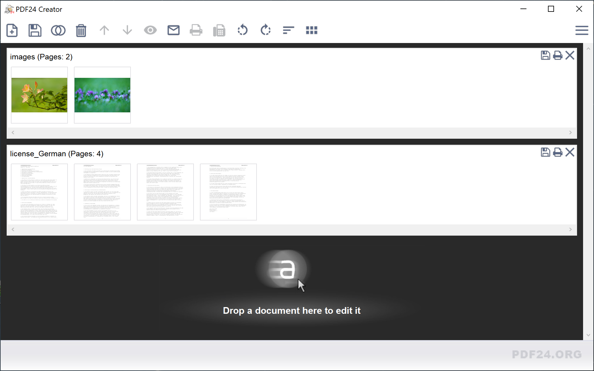 PDF24 Creator Screenshot