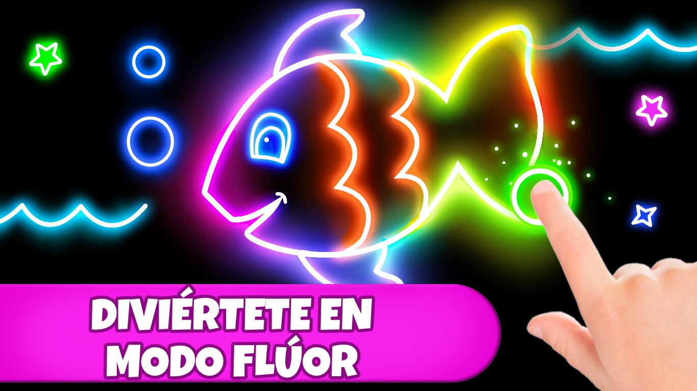 Captura de pantalla de Juegos de colorear: colores, pinturas y brillo