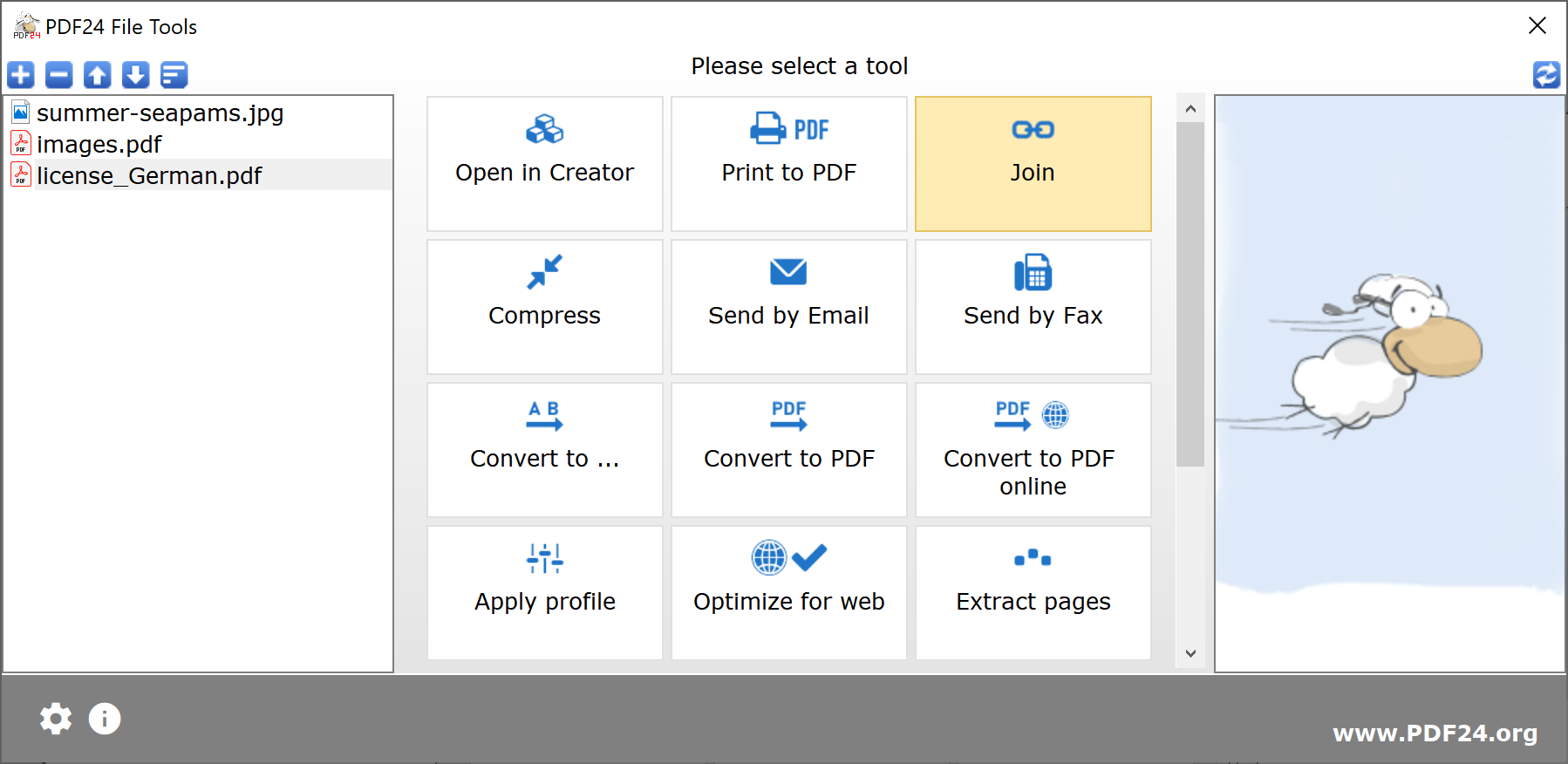 PDF24 Creator Screenshot