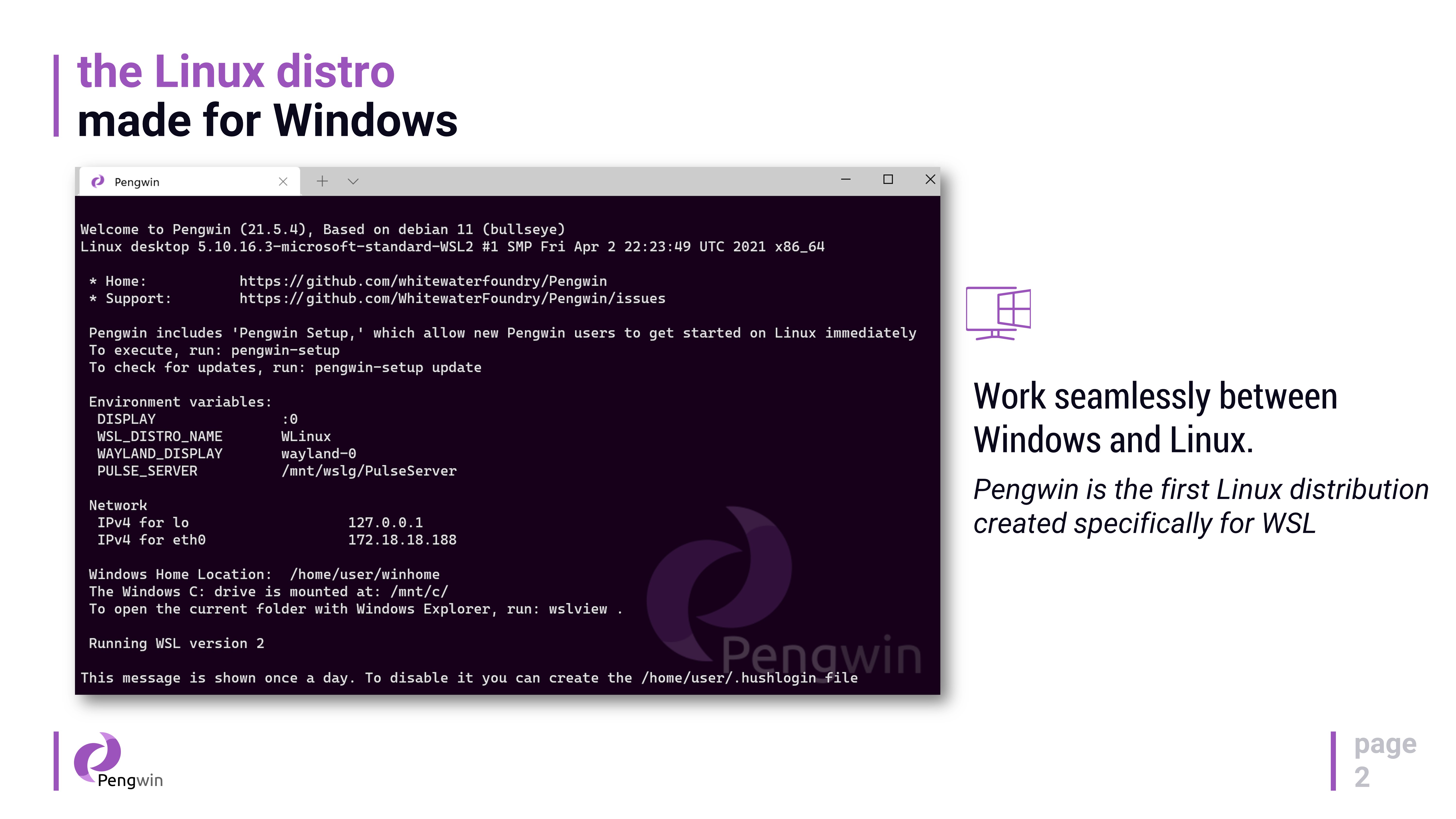 Pengwin screenshot