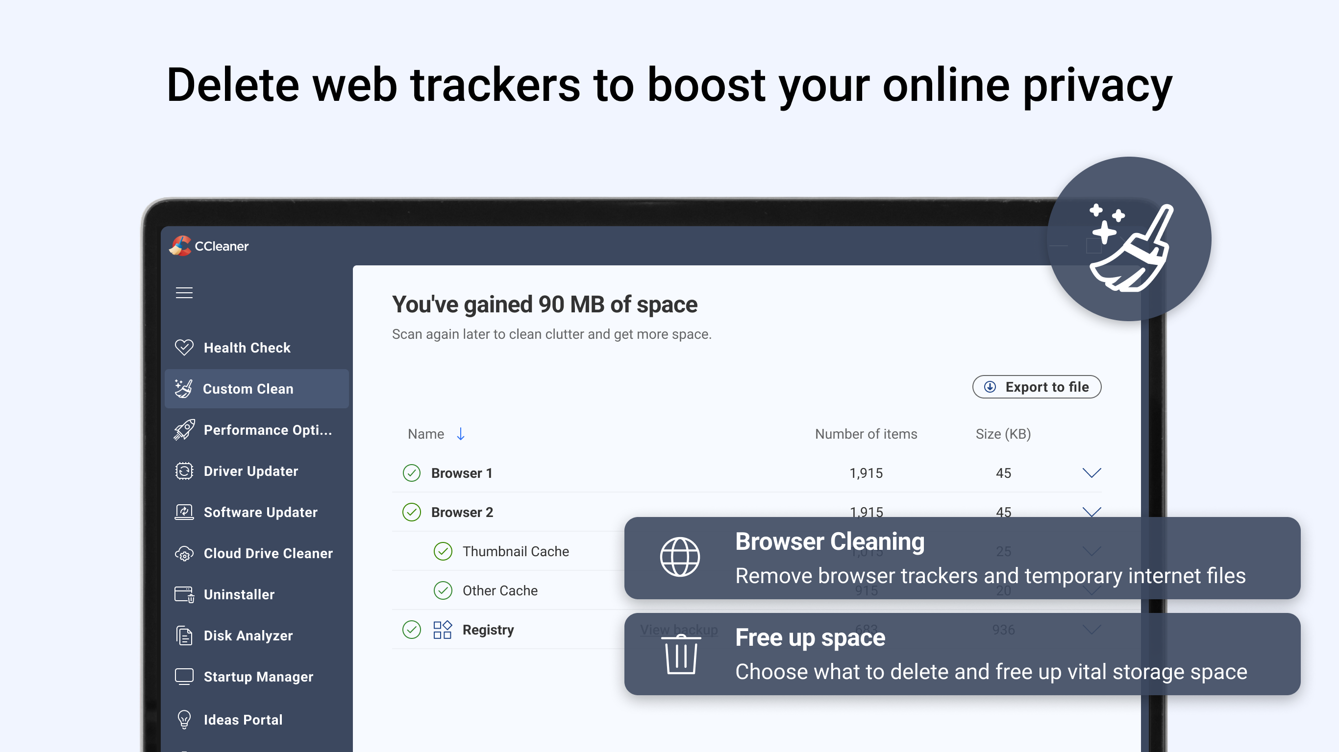 CCleaner screenshot