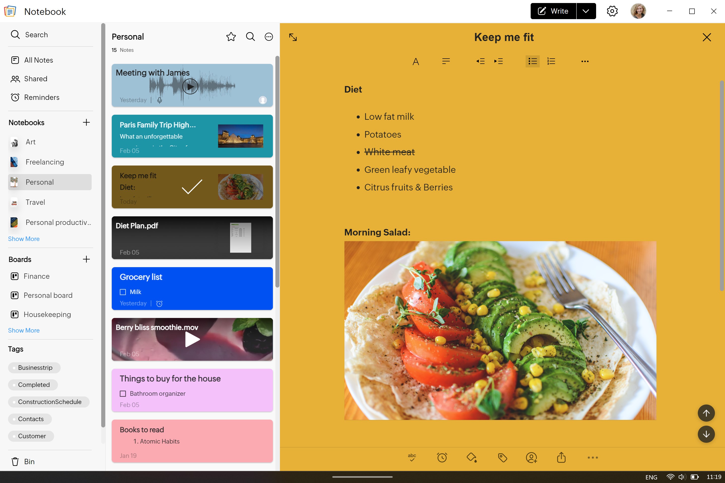 Notebook - Notes & To-Do Screenshot