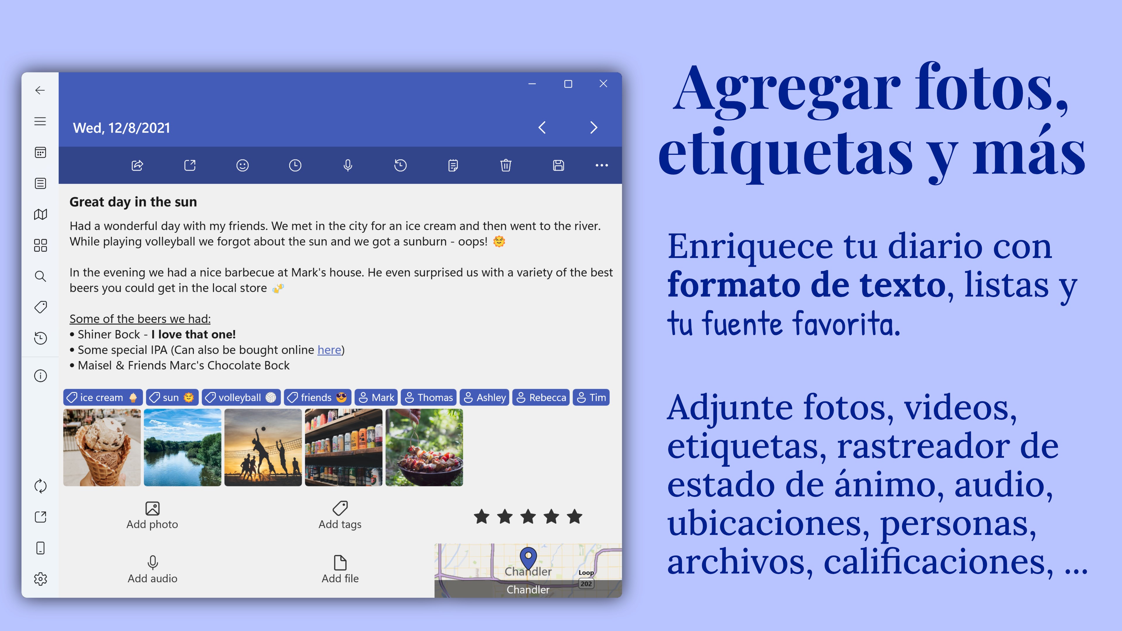 Captura de pantalla de Diarium: Diario, Notas, Journal