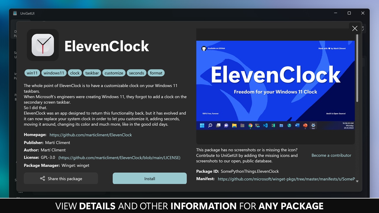 UniGetUI screenshot