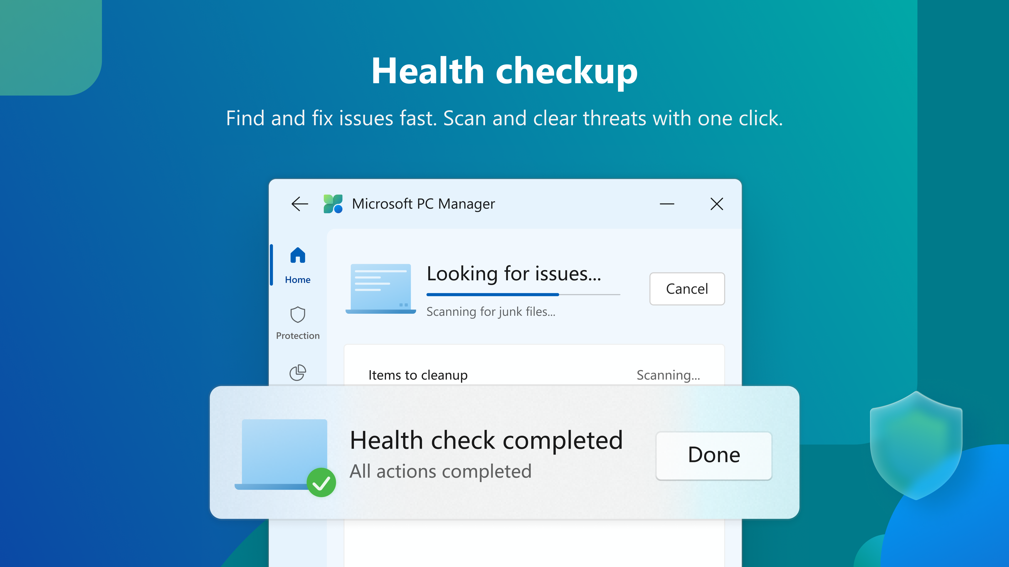 Microsoft PC Manager screenshot