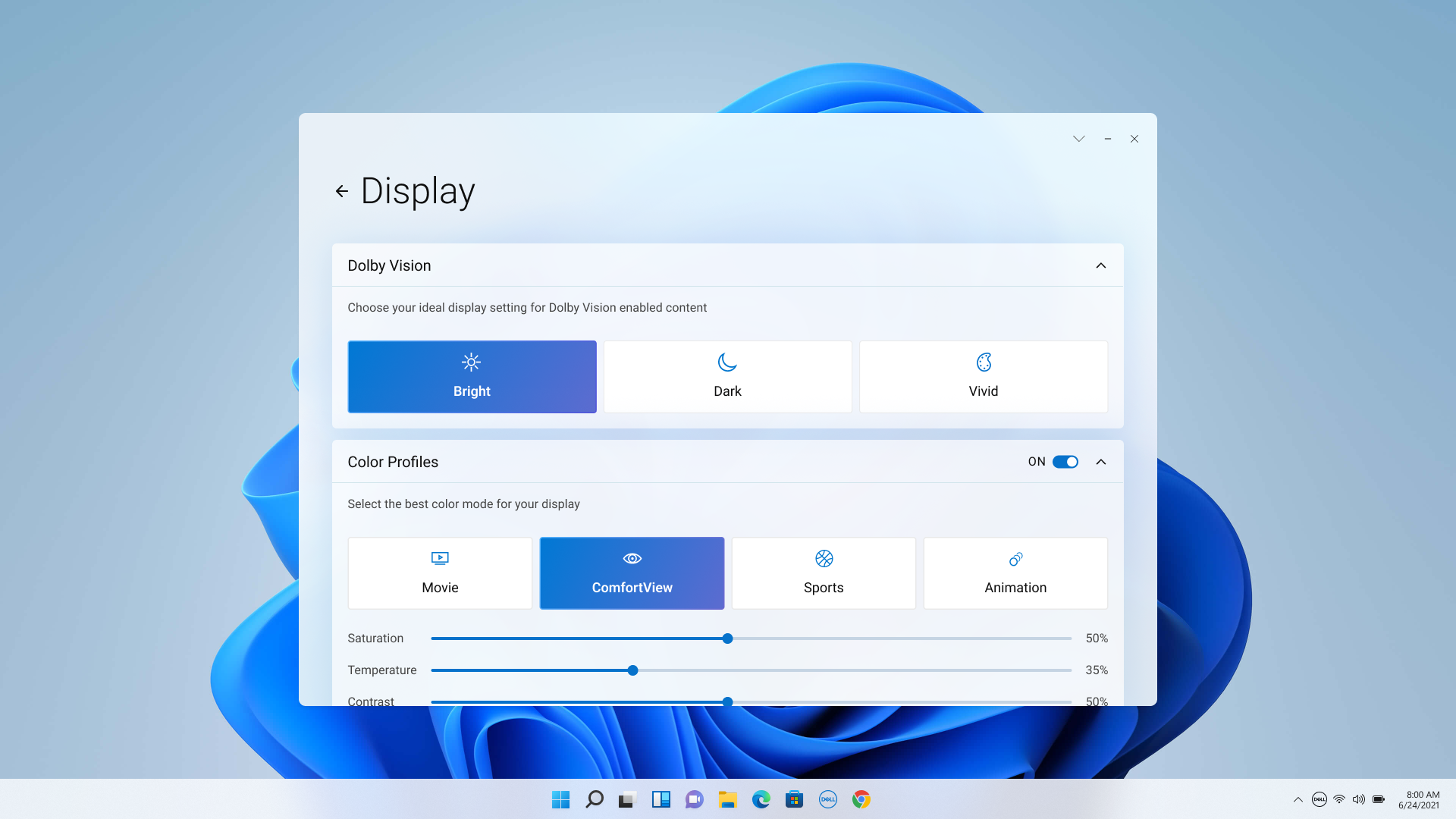 Dell Optimizer for Dell PCs Screenshot