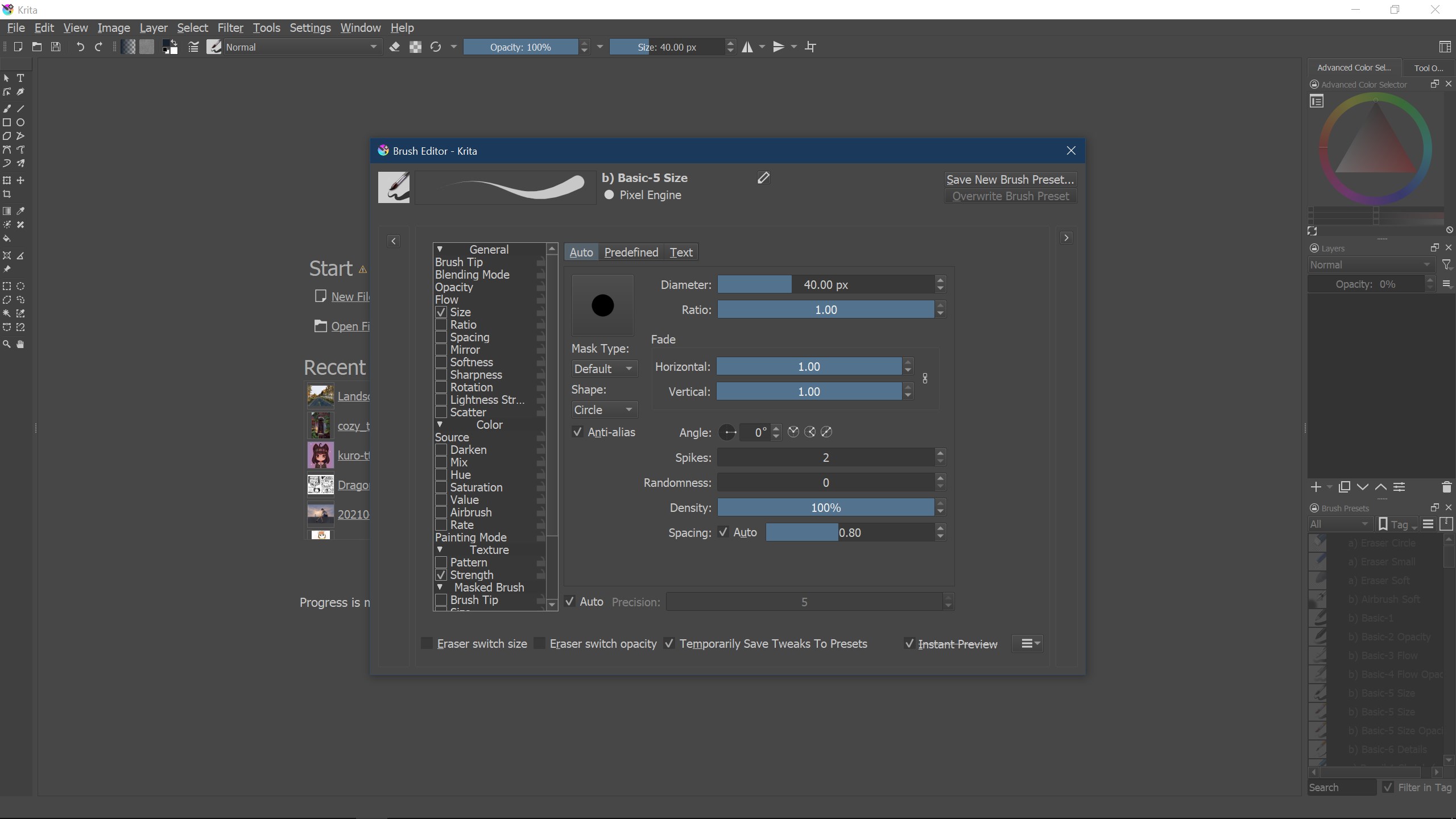Krita screenshot