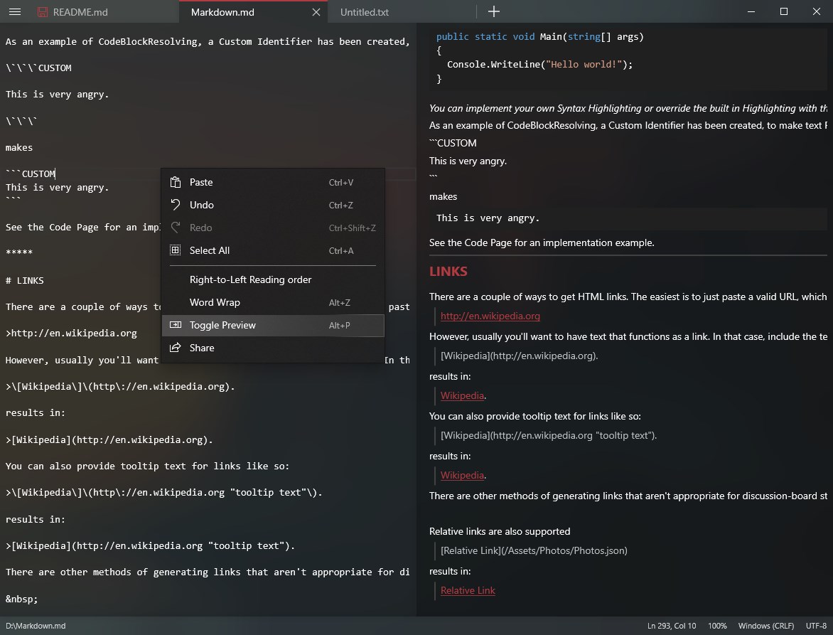 Notepads App screenshot