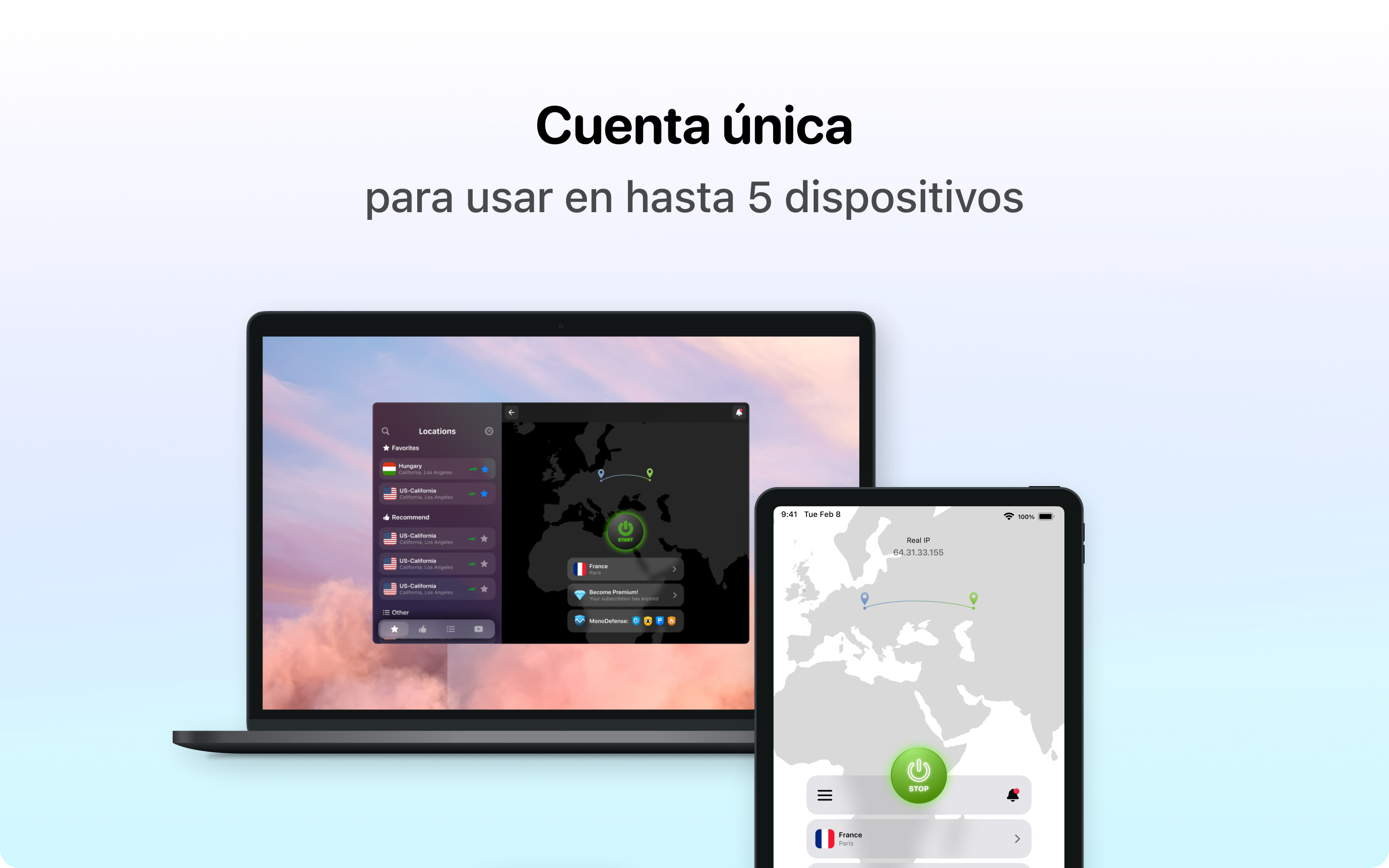 Captura de pantalla de VPN Unlimited®