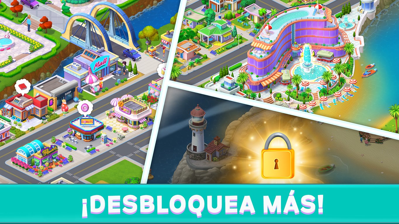 Captura de pantalla de Mary's Mahjong: Reconstruir casas en la ciudad