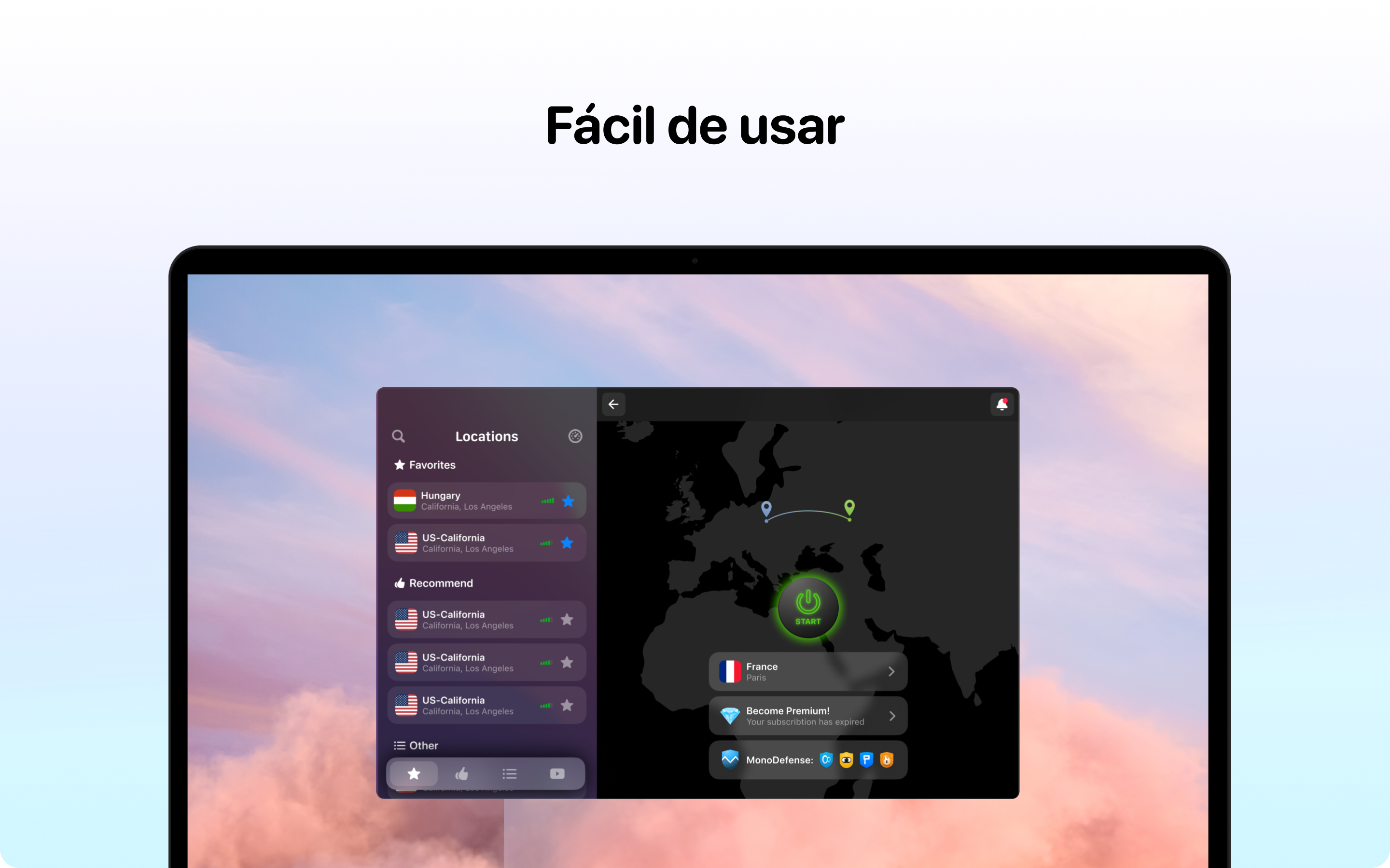 Captura de pantalla de VPN Unlimited®