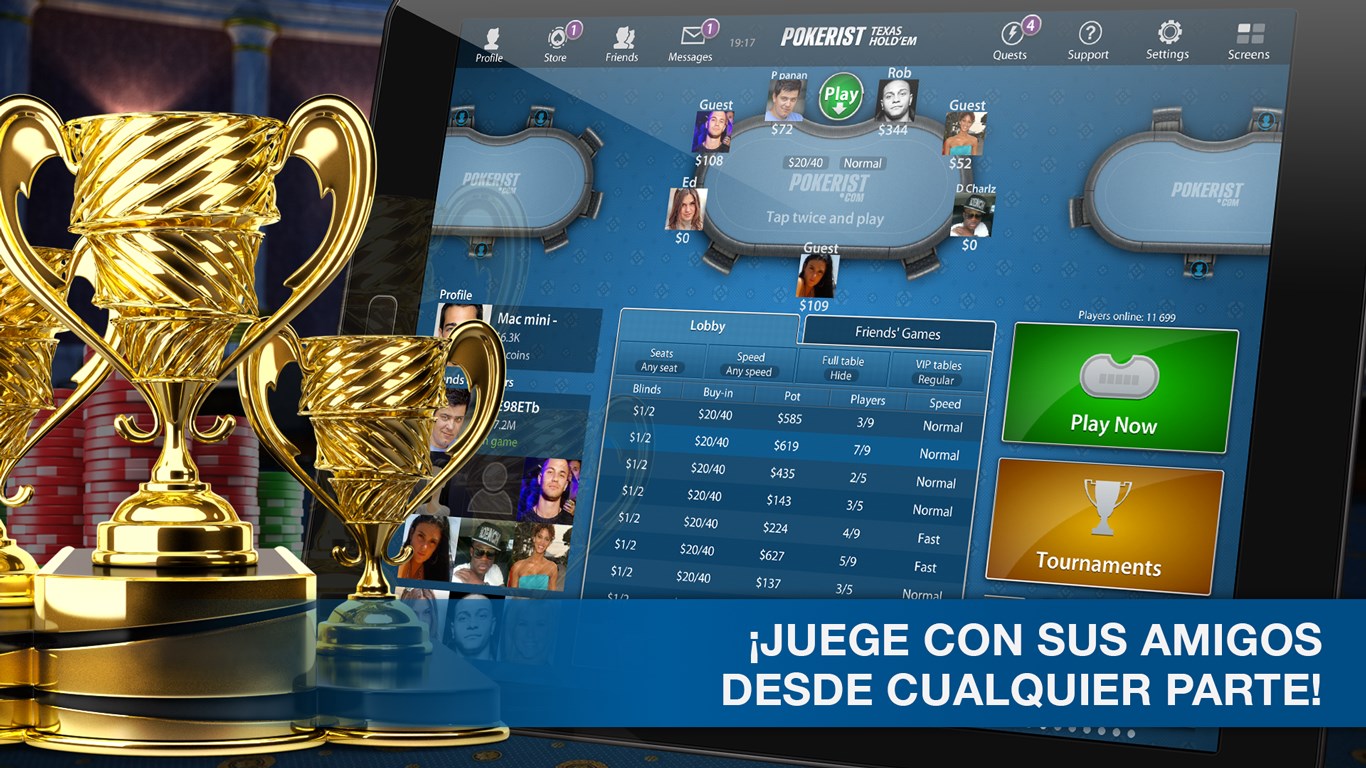 Captura de pantalla de Pokerist Texas Poker