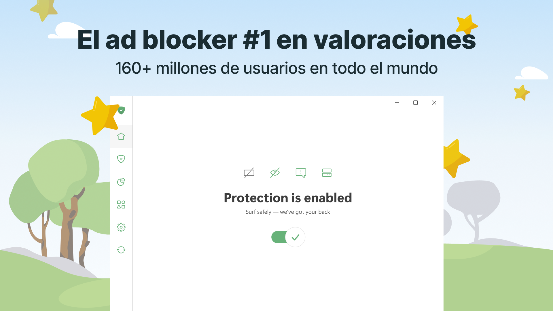 Captura de pantalla de AdGuard for Windows