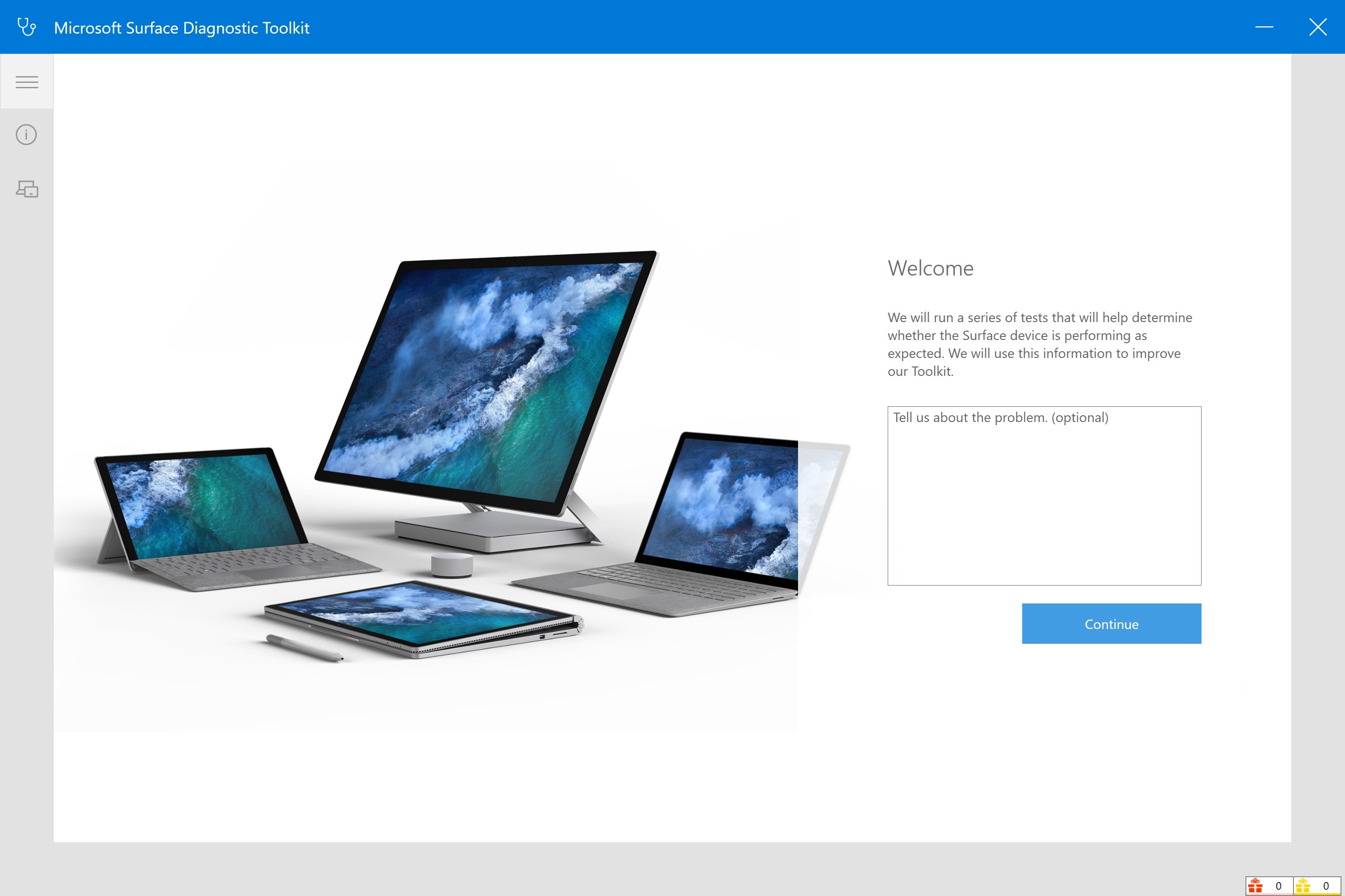 Surface Diagnostic Toolkit screenshot